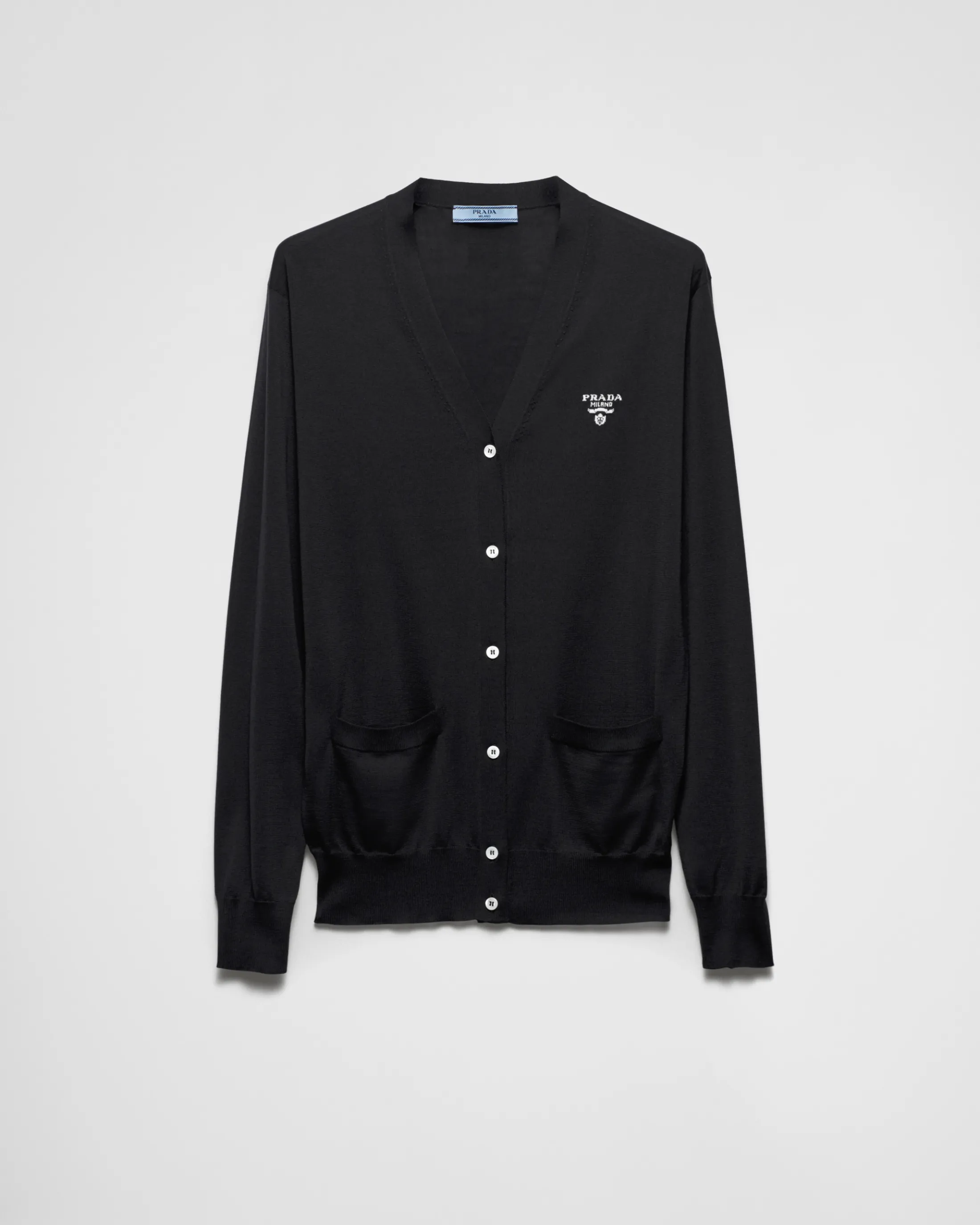 Prada Silk cardigan Black Hot