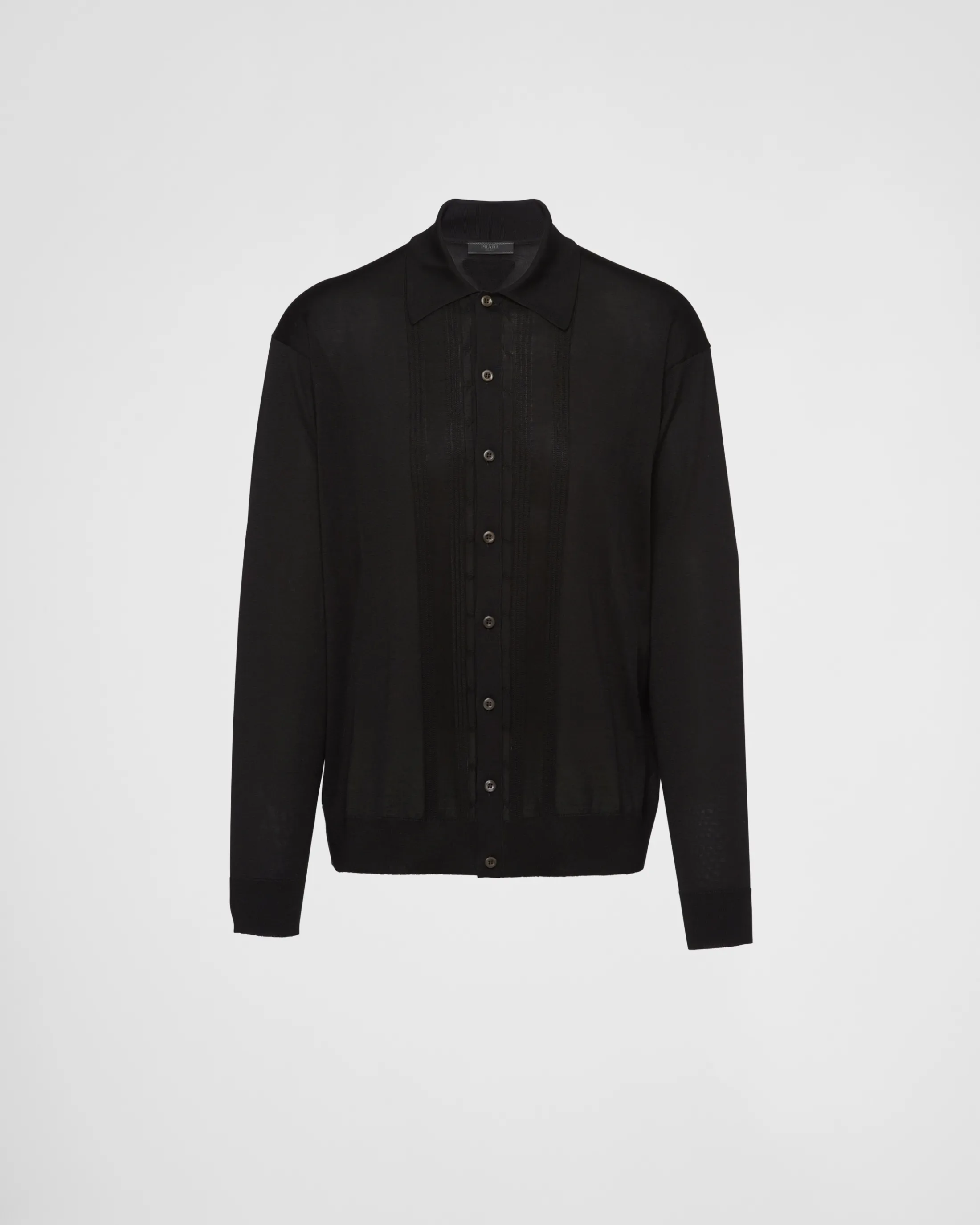 Prada Silk cardigan Black Discount