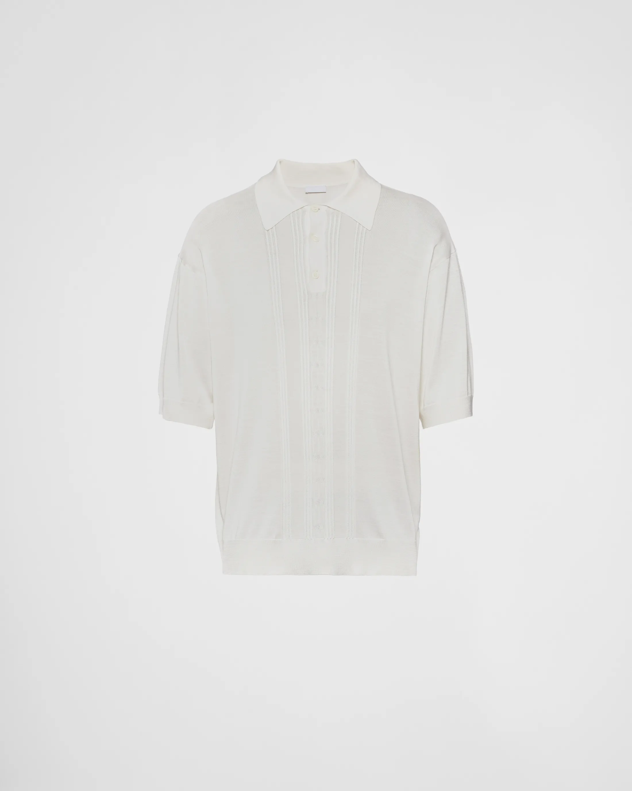 Prada Silk polo shirt White Outlet