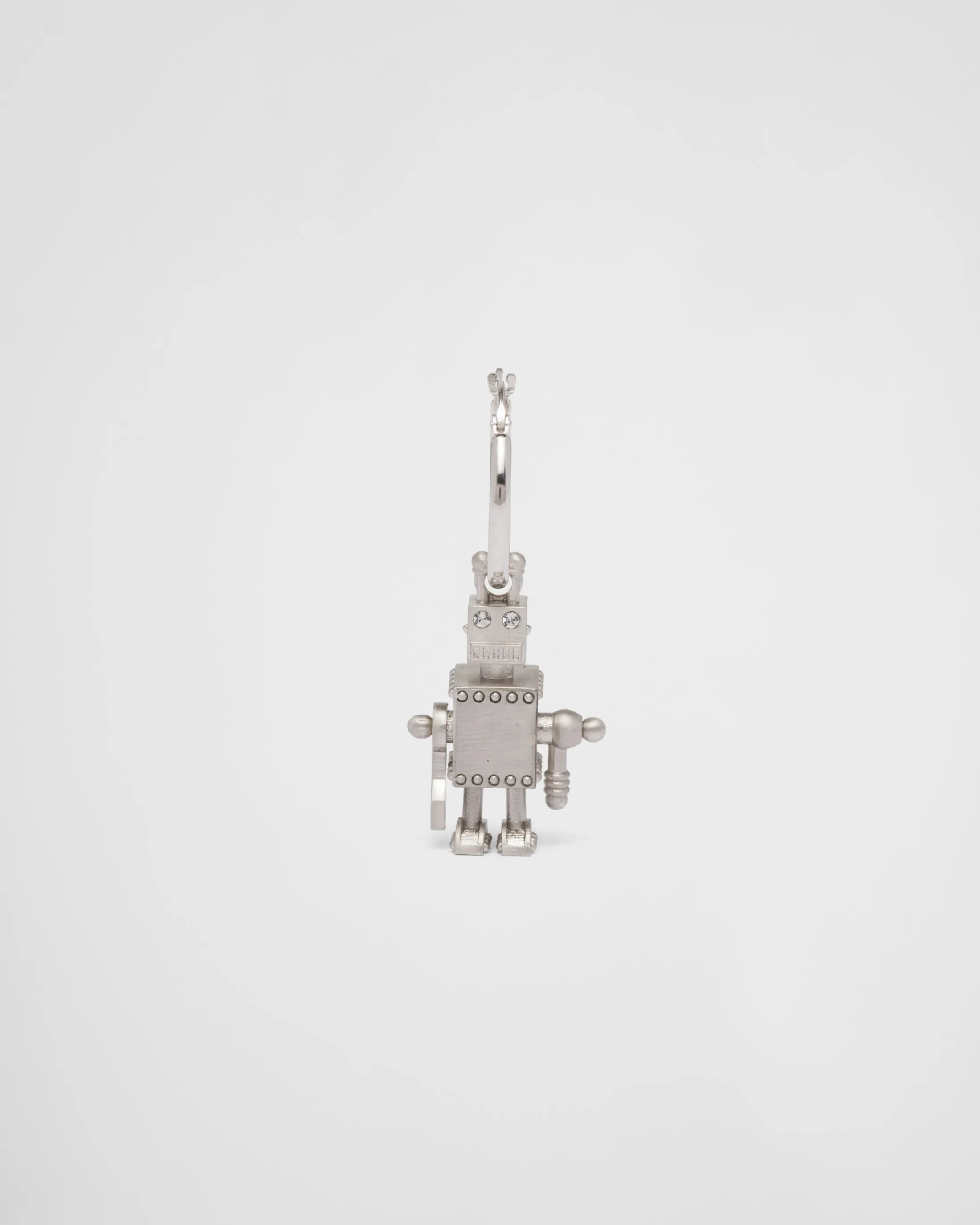 Prada Single earring with Robot Jewels pendant Silver Online