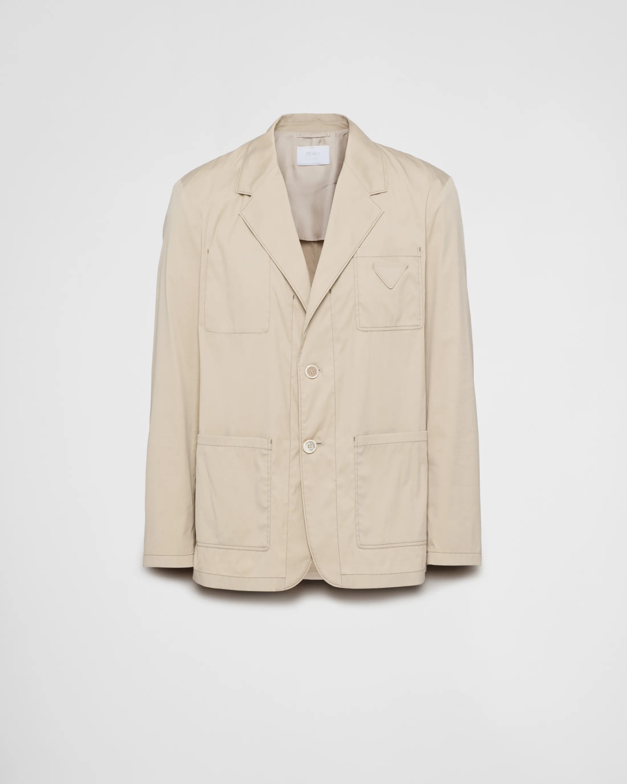 Prada Single-breasted cotton blend jacket Cord Cheap