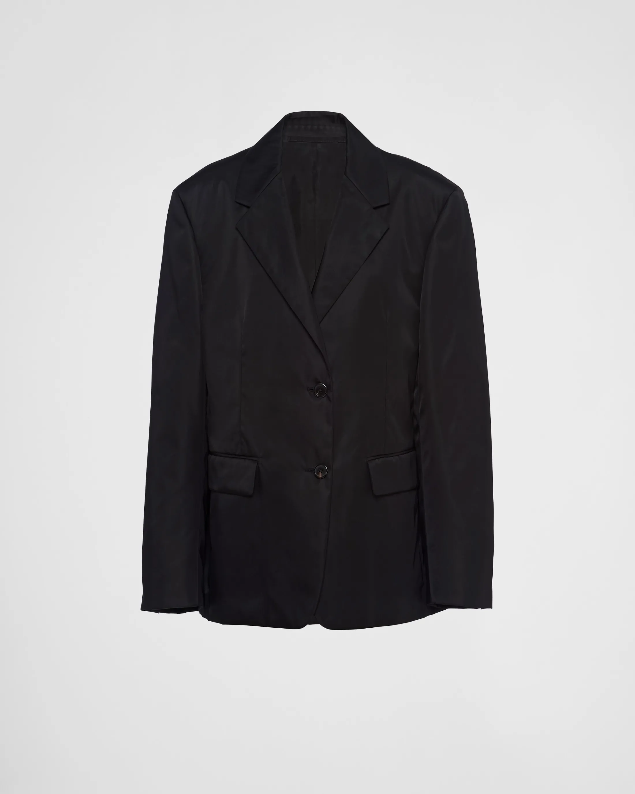 Prada Single-breasted Re-Nylon jacket Black Cheap