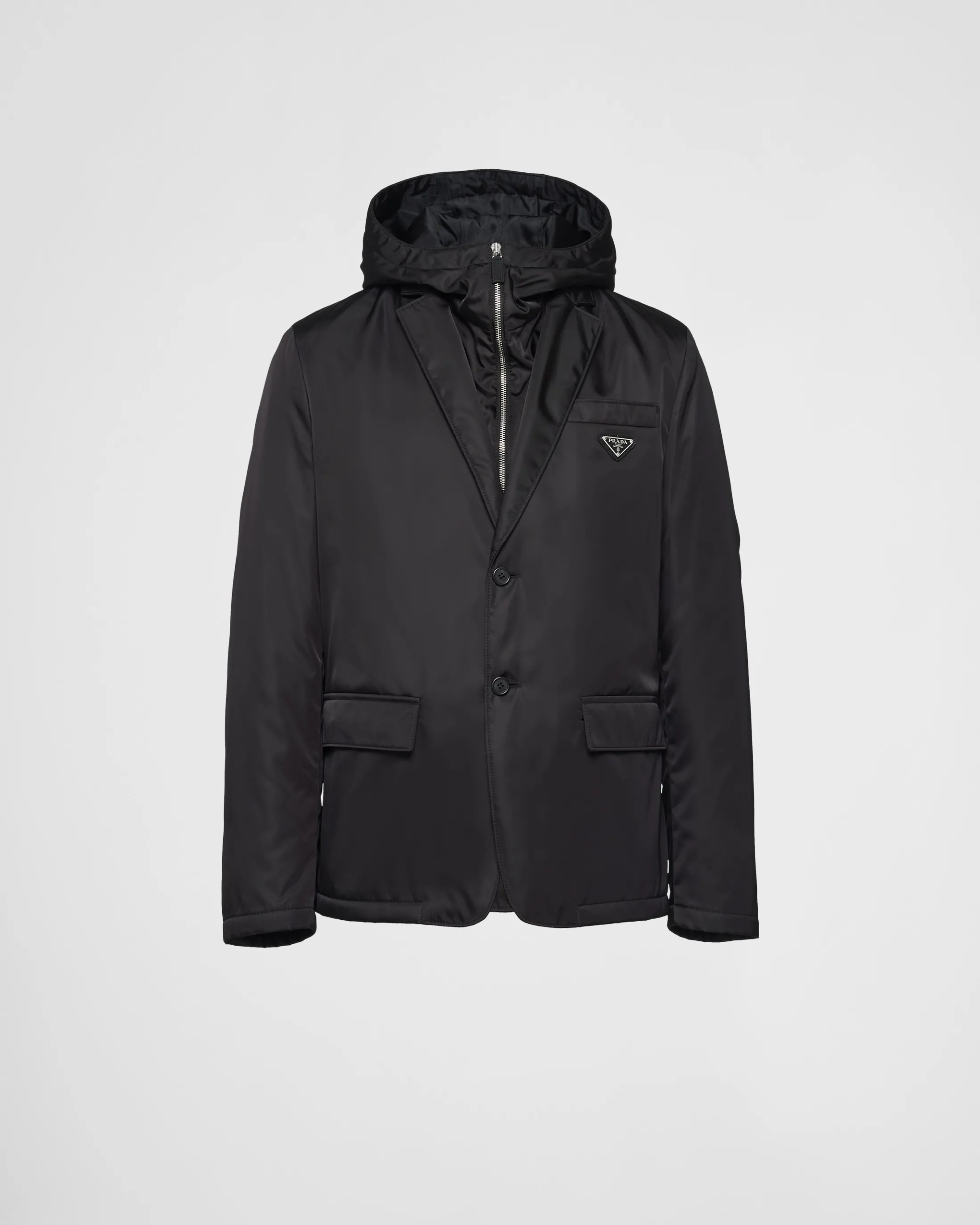 Prada Single-breasted Re-Nylon jacket Black Shop