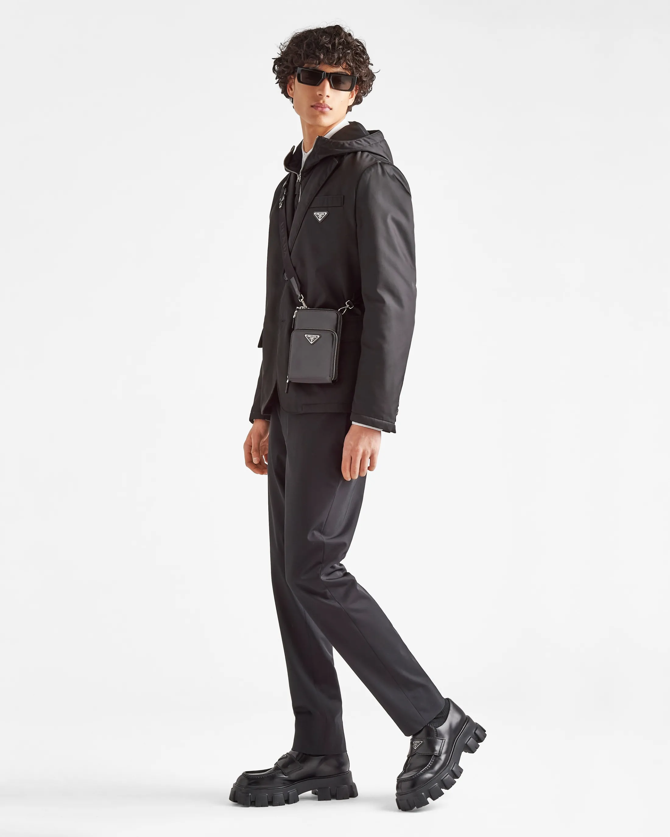 Prada Single-breasted Re-Nylon jacket Black Shop