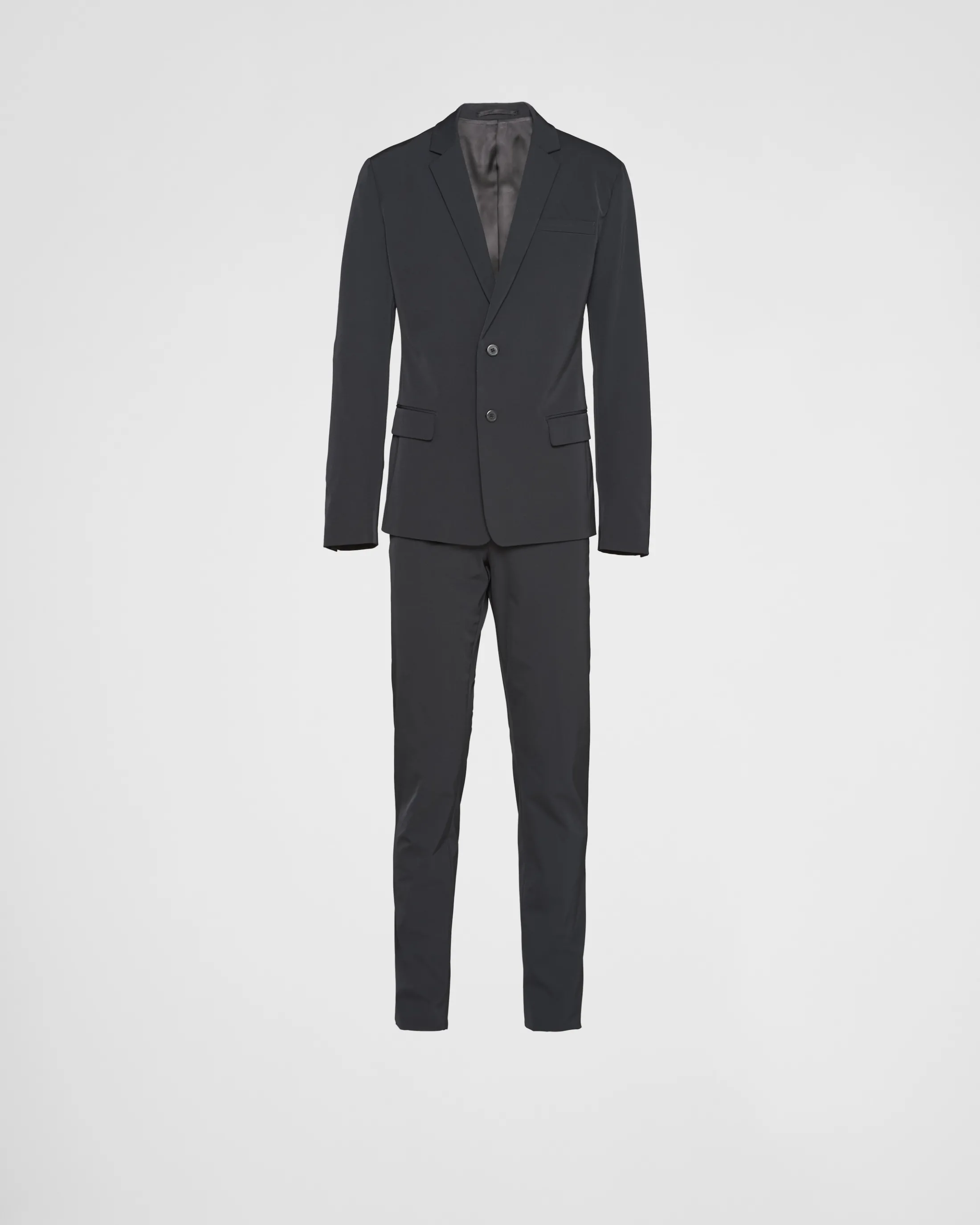 Prada Single-breasted techno stretch suit Black Cheap