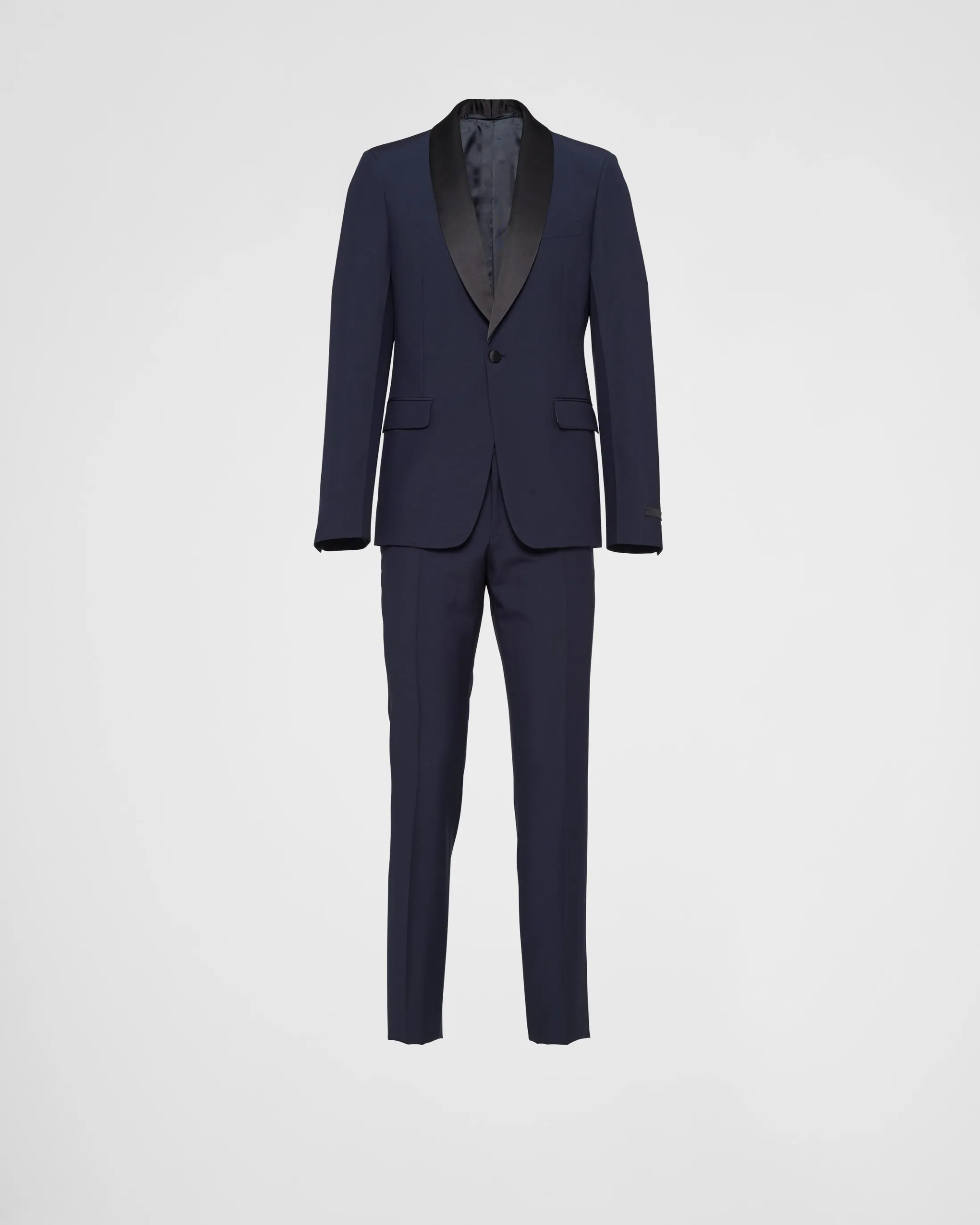 Prada Single-breasted wool and mohair tuxedo Blue/black Best