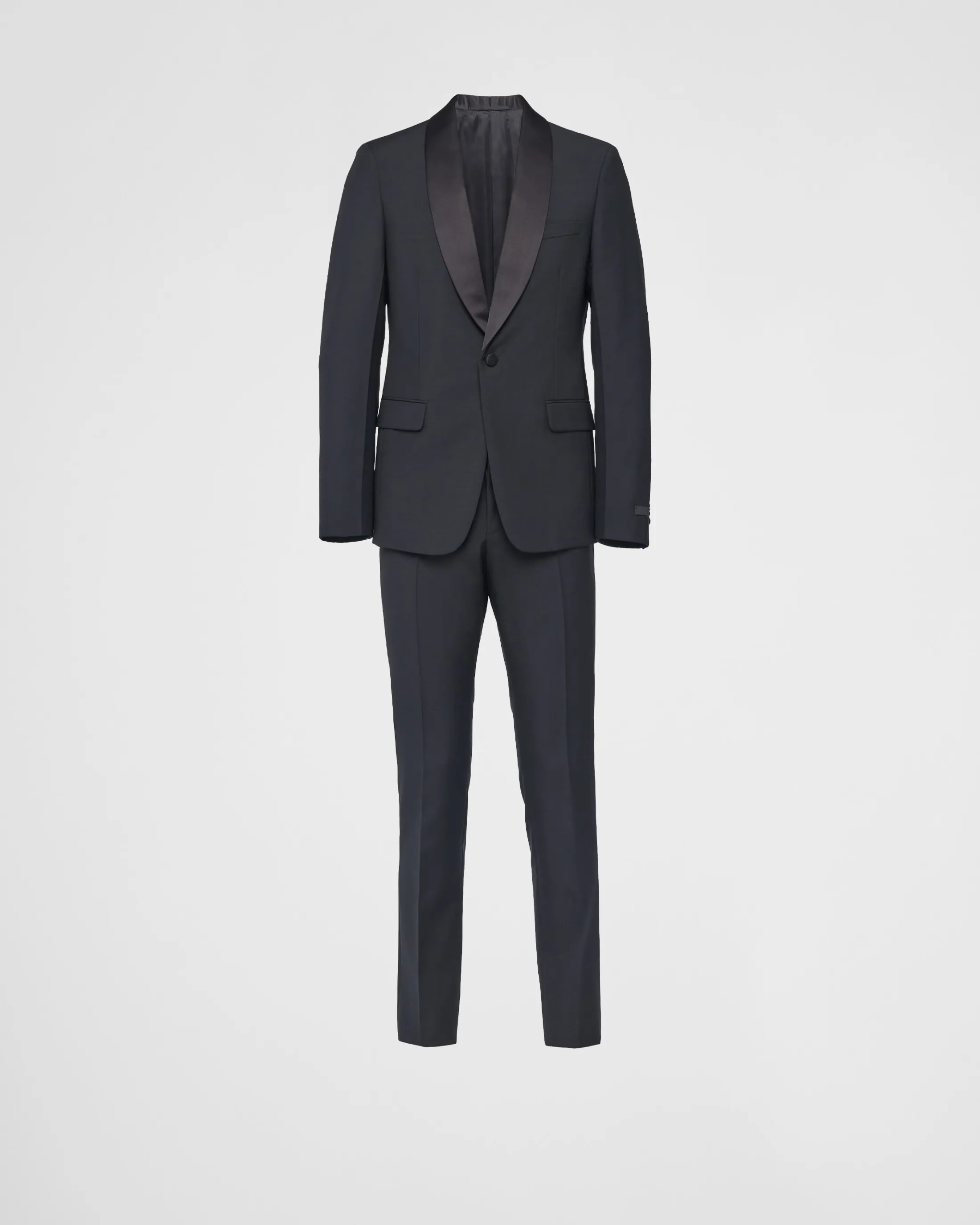 Prada Single-breasted wool and mohair tuxedo Black Cheap