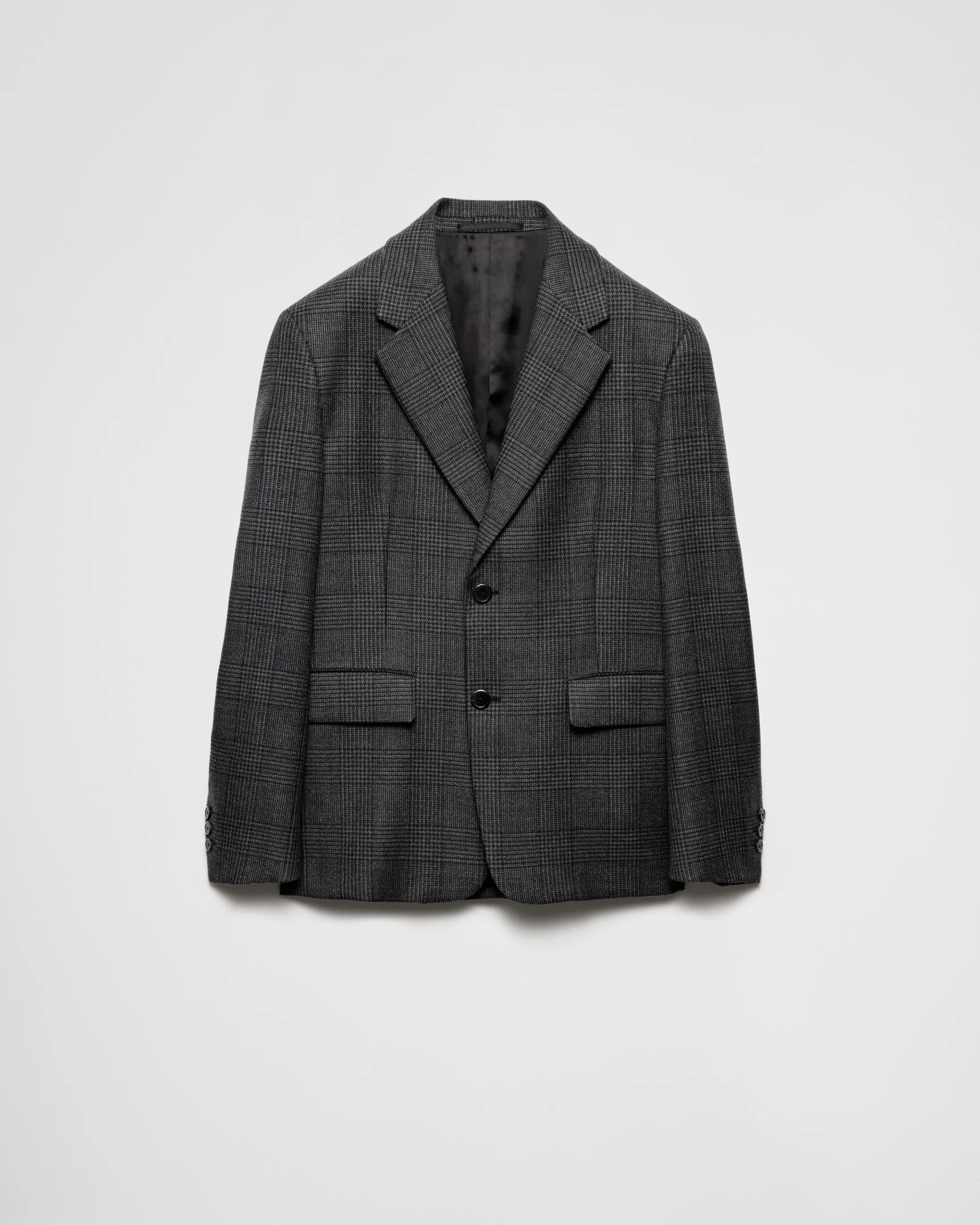 Prada Single-breasted wool jacket Anthracitegray Shop