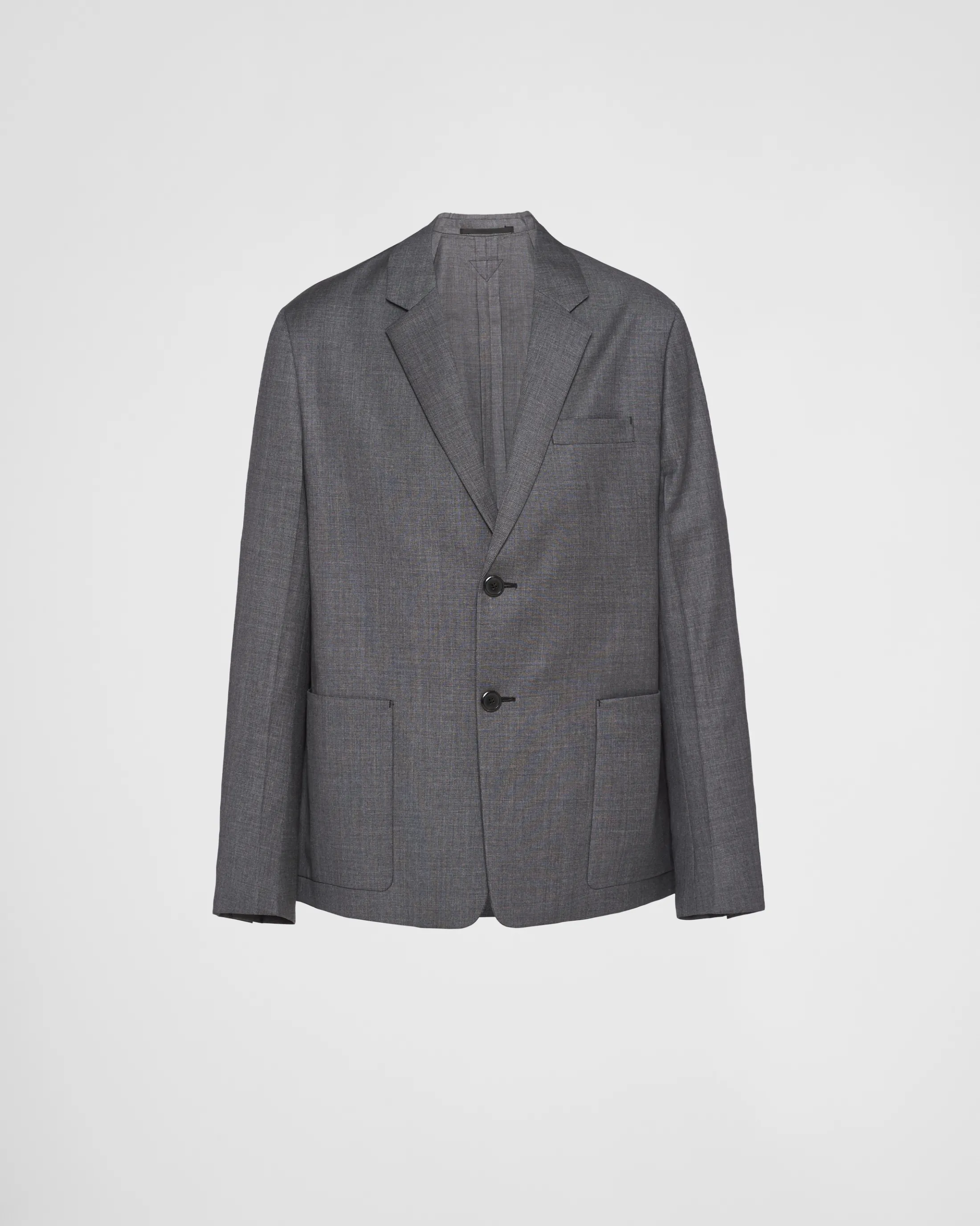 Prada Single-breasted wool jacket Slategray Store