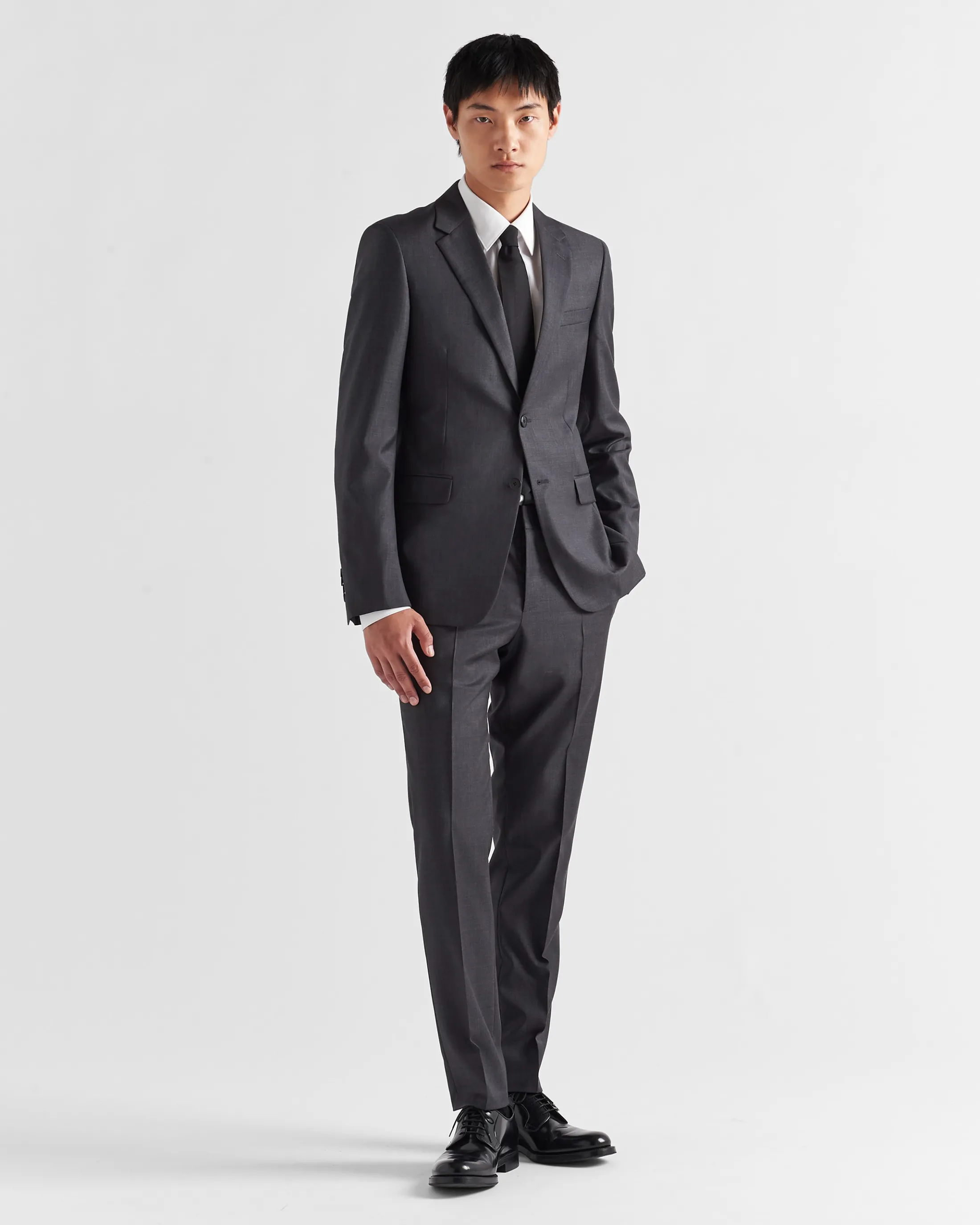 Prada Single-breasted wool suit Anthracitegray Online