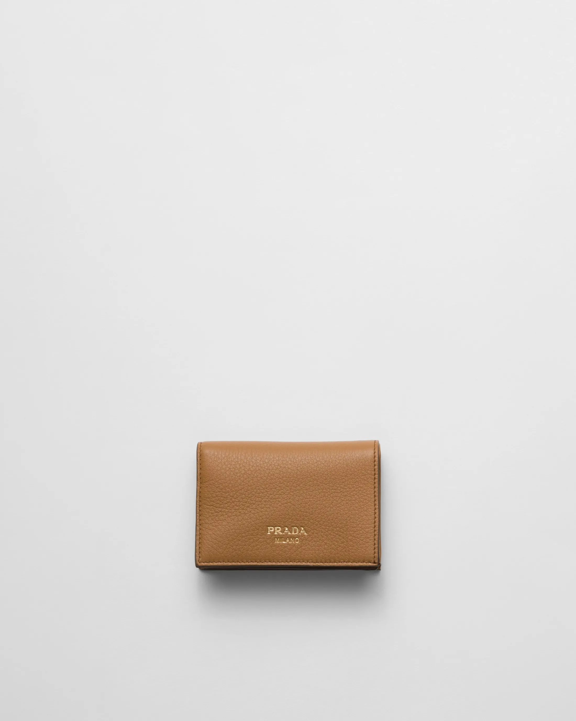 Prada Small leather wallet Caramel Store