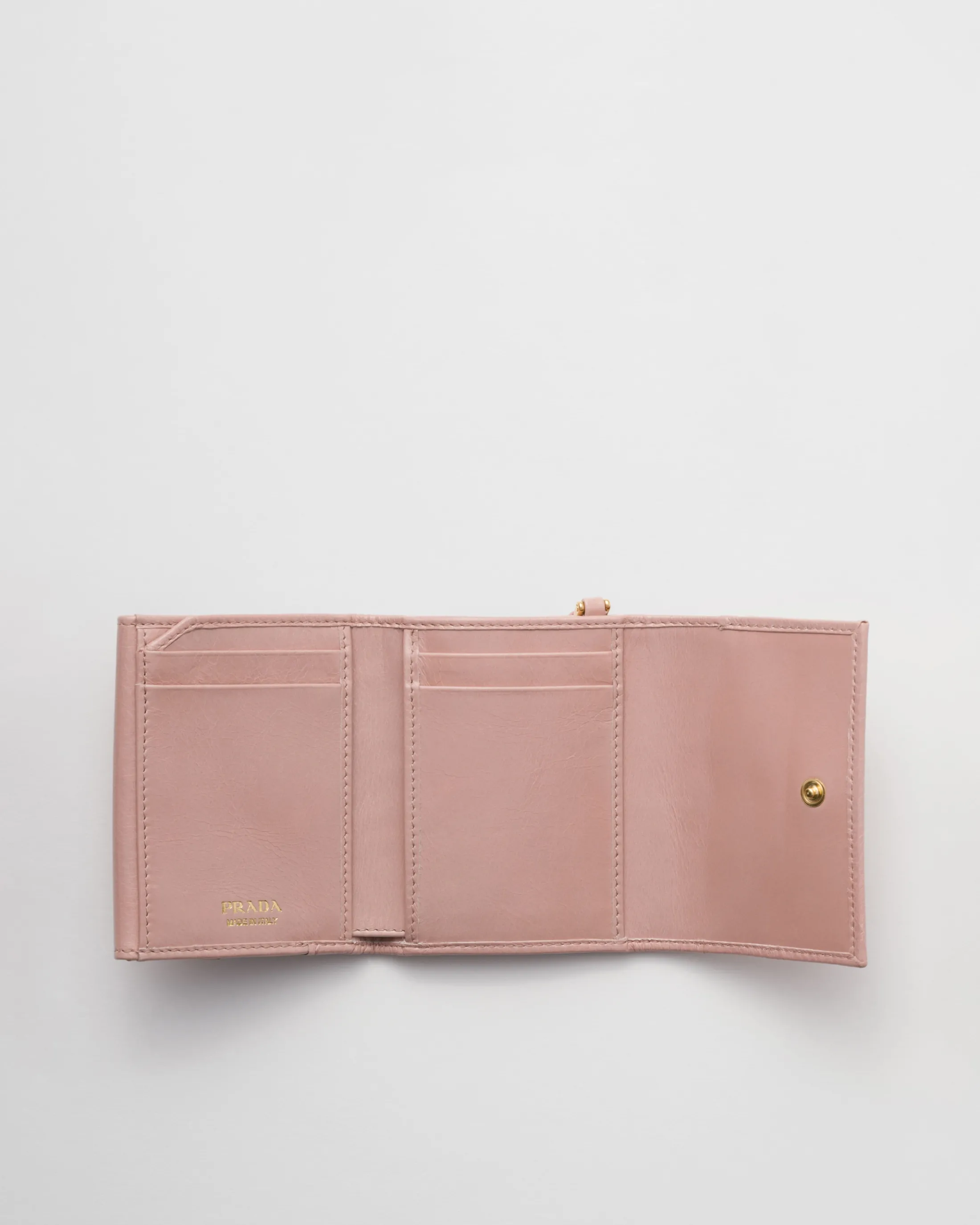 Prada Small leather wallet Rosyblush Hot