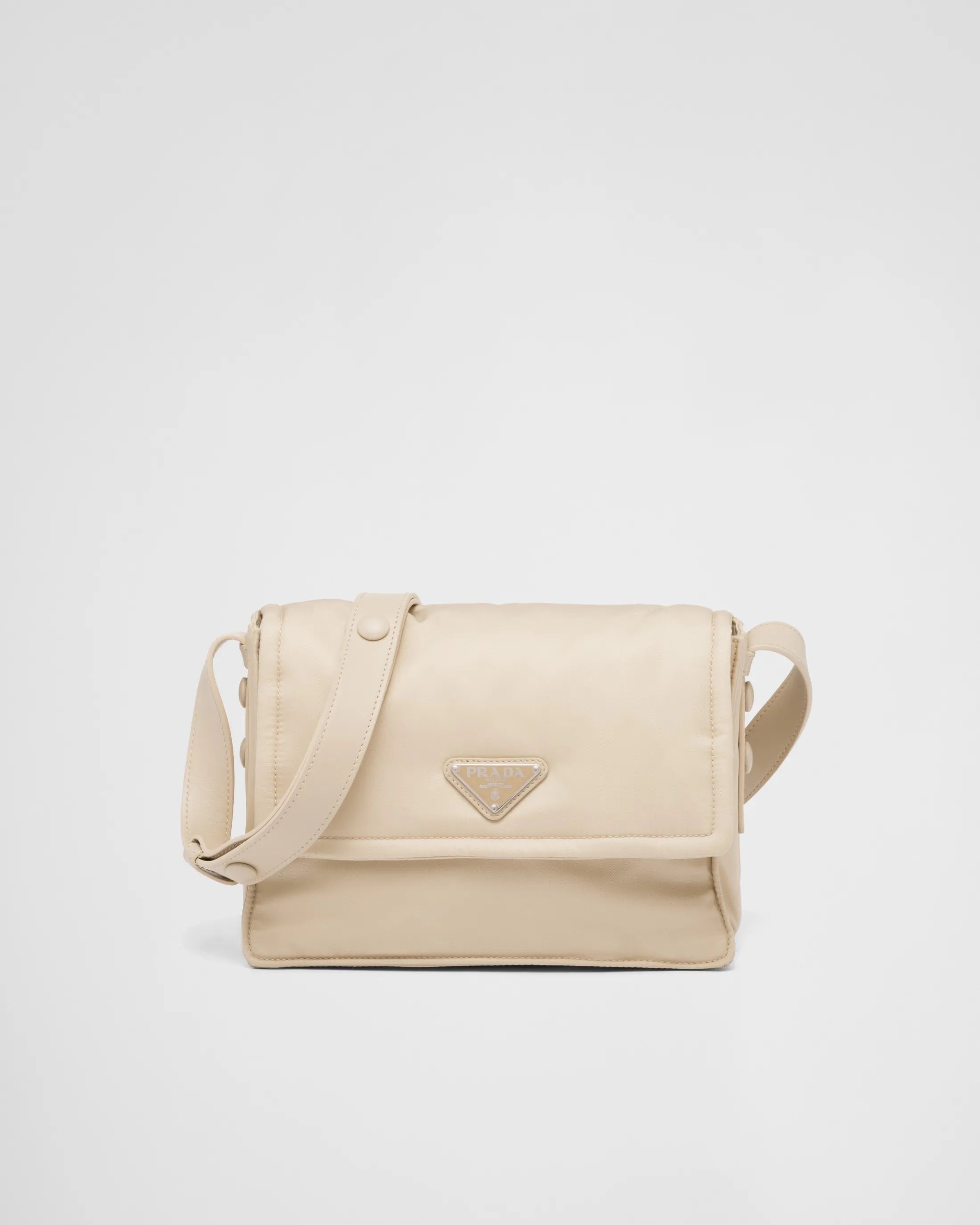 Prada Small padded Re-Nylon shoulder bag Desertbeige Sale