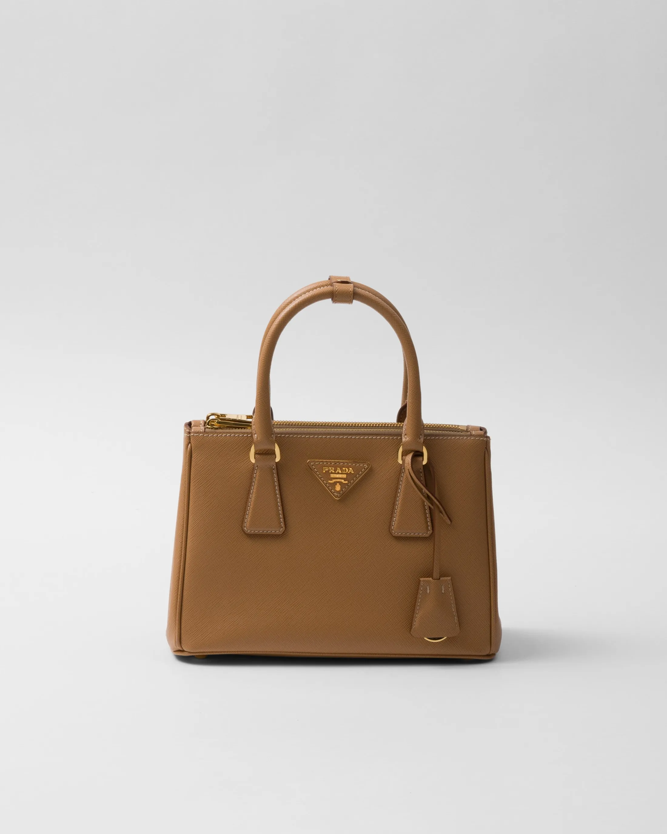 Prada Small Galleria Saffiano leather bag Natural Cheap