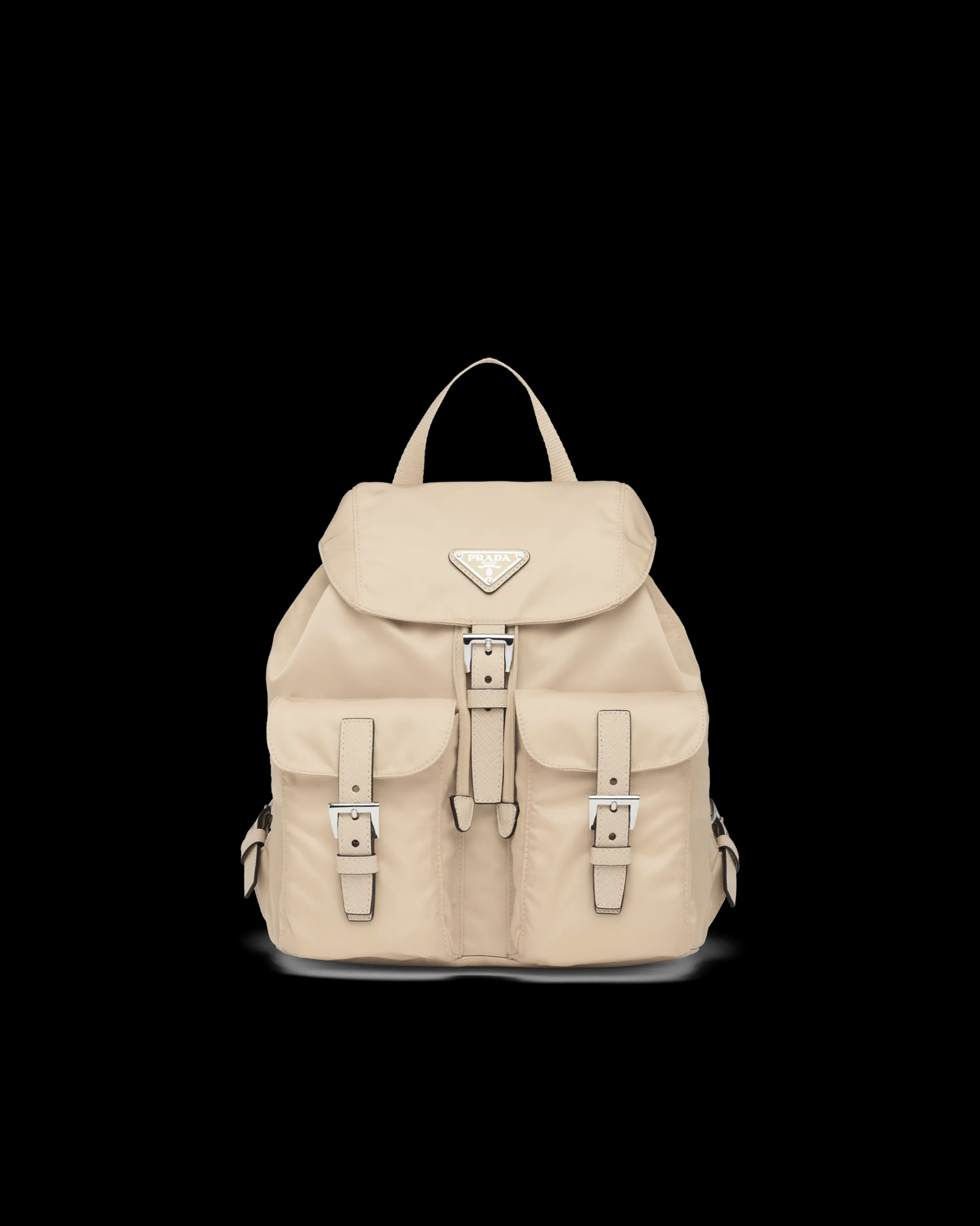 Prada Small Re-Nylon backpack Desertbeige Hot