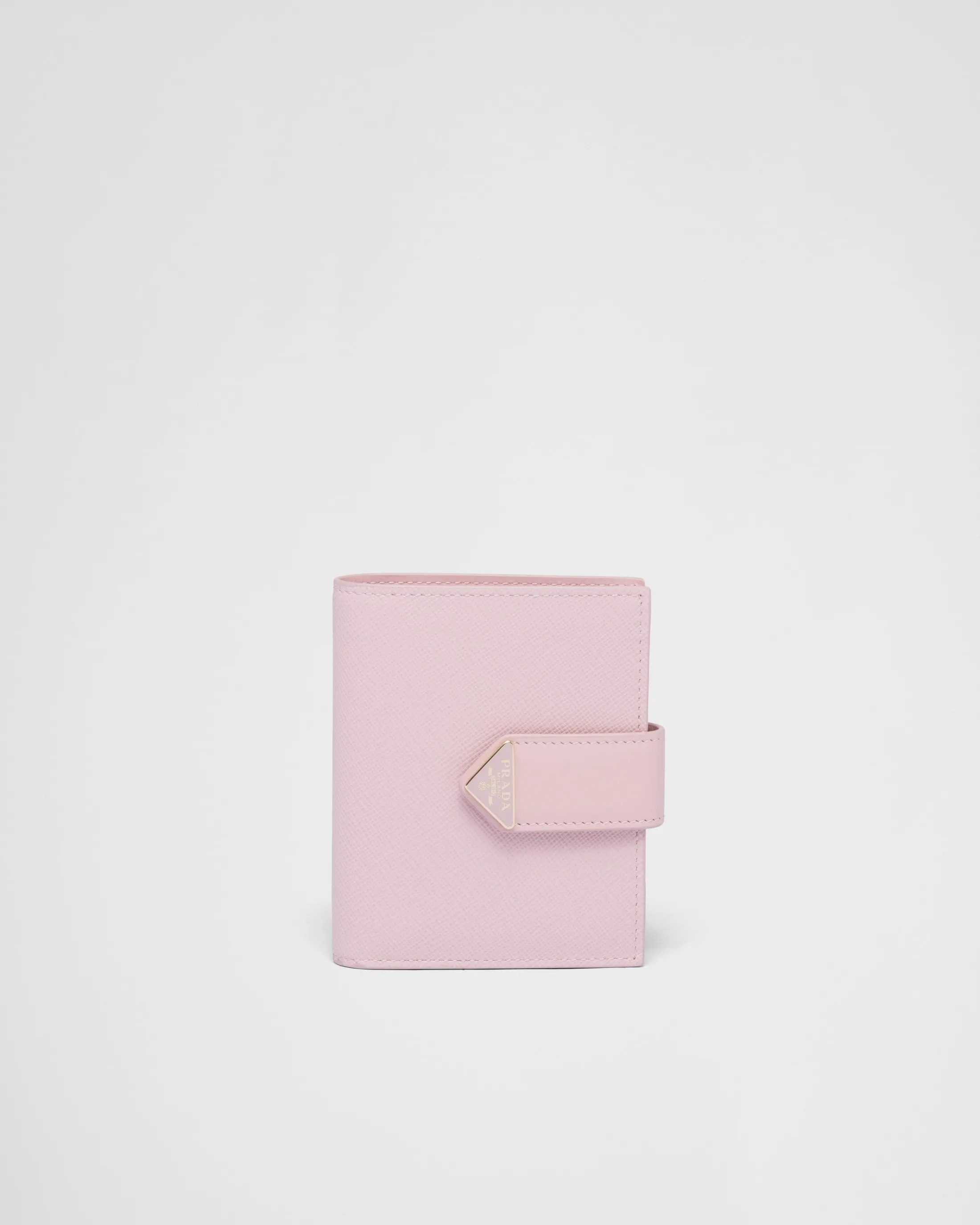 Prada Small Saffiano and smooth leather wallet Alabasterpink Online