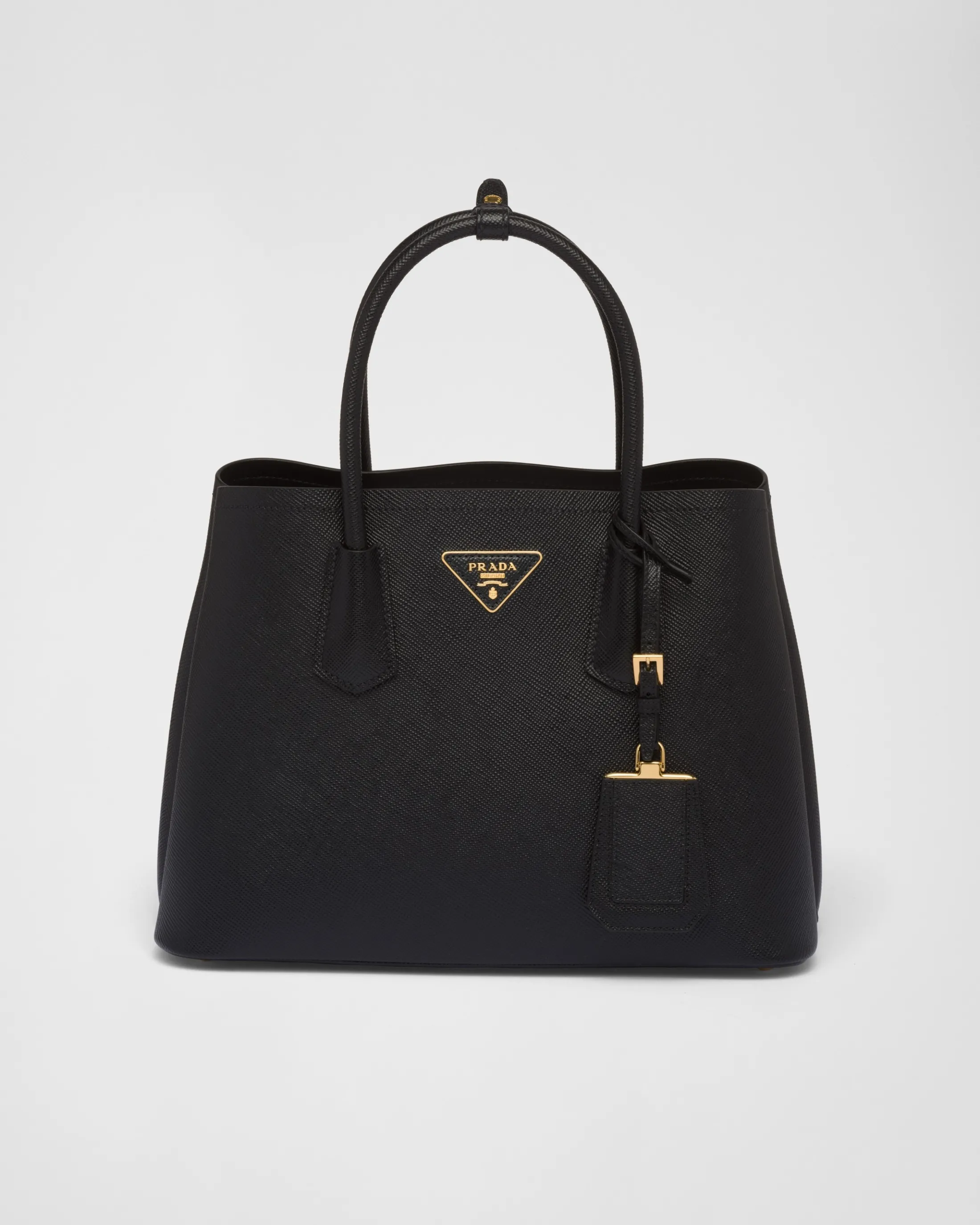 Prada Small Saffiano Leather Double Bag Black Online