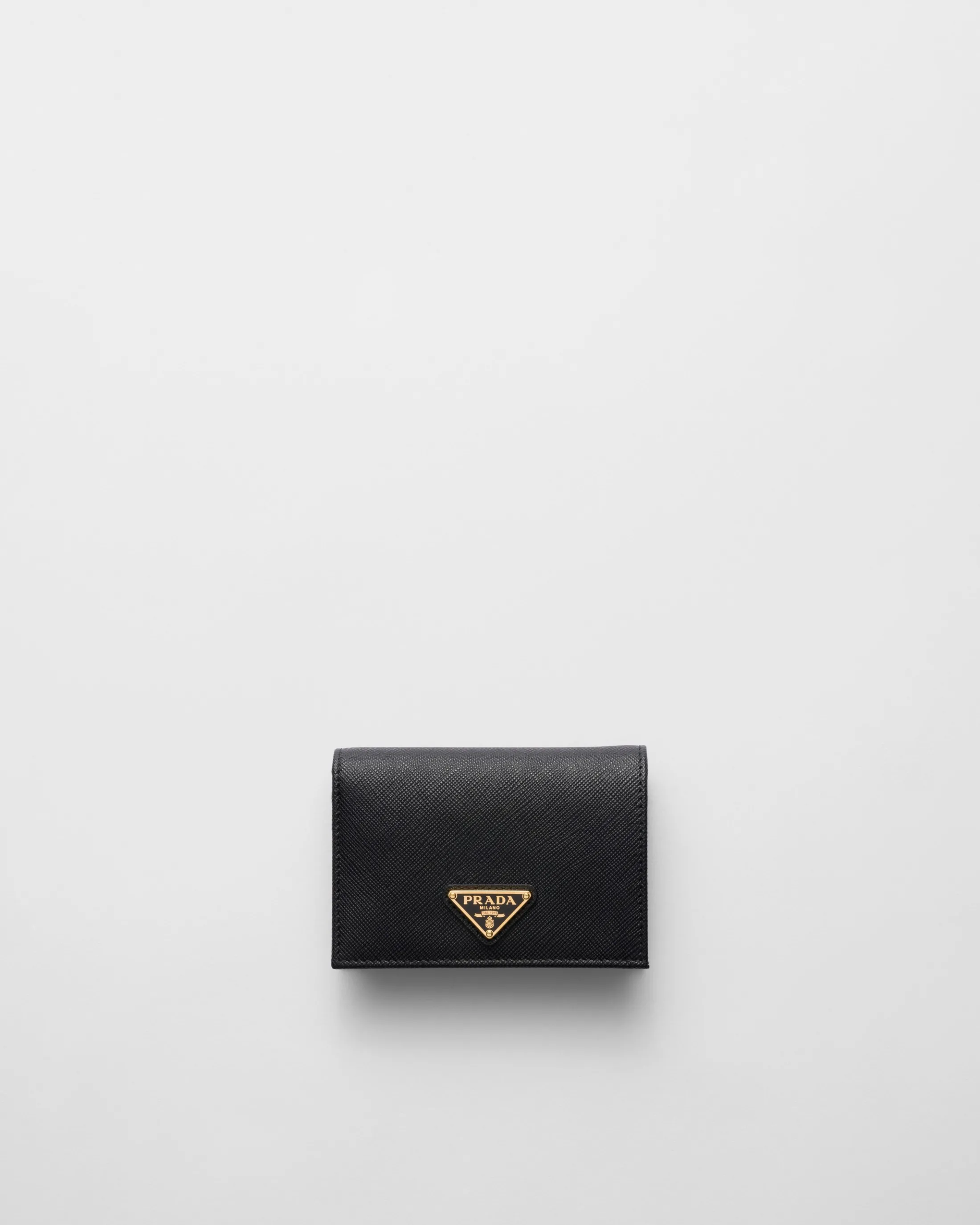 Prada Small Saffiano Leather Wallet Black Cheap