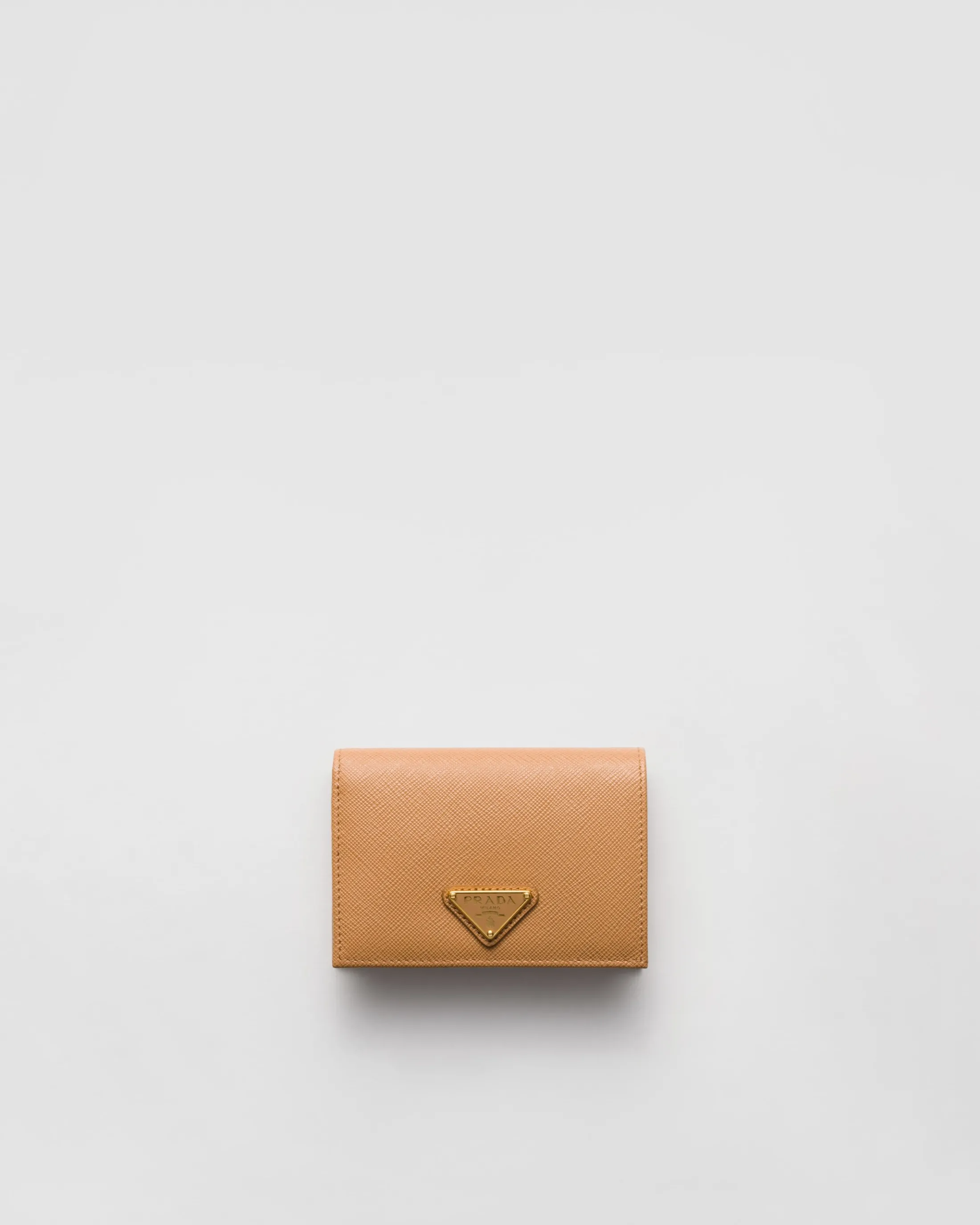 Prada Small Saffiano Leather Wallet Natural Store