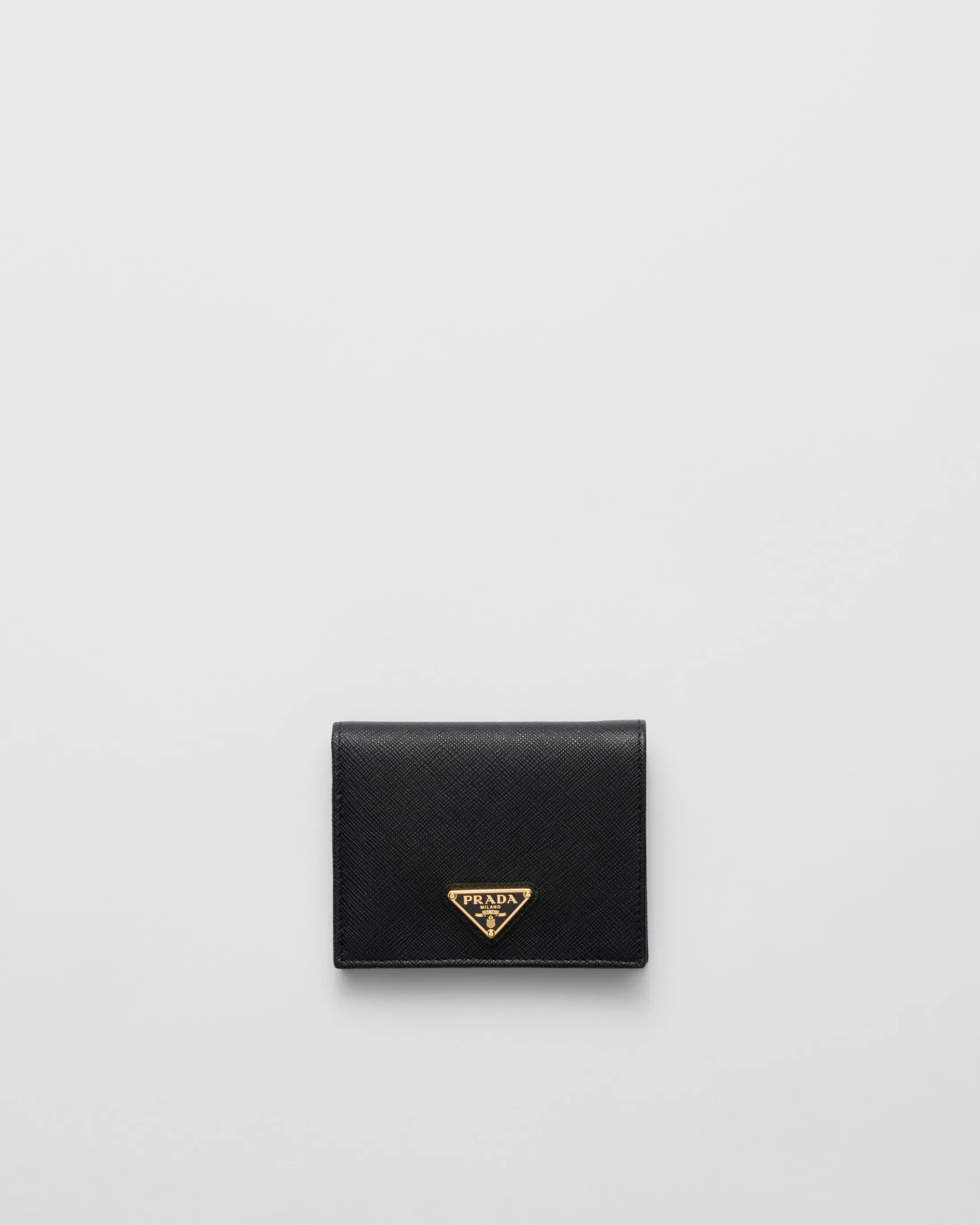 Prada Small Saffiano Leather Wallet Black Best Sale