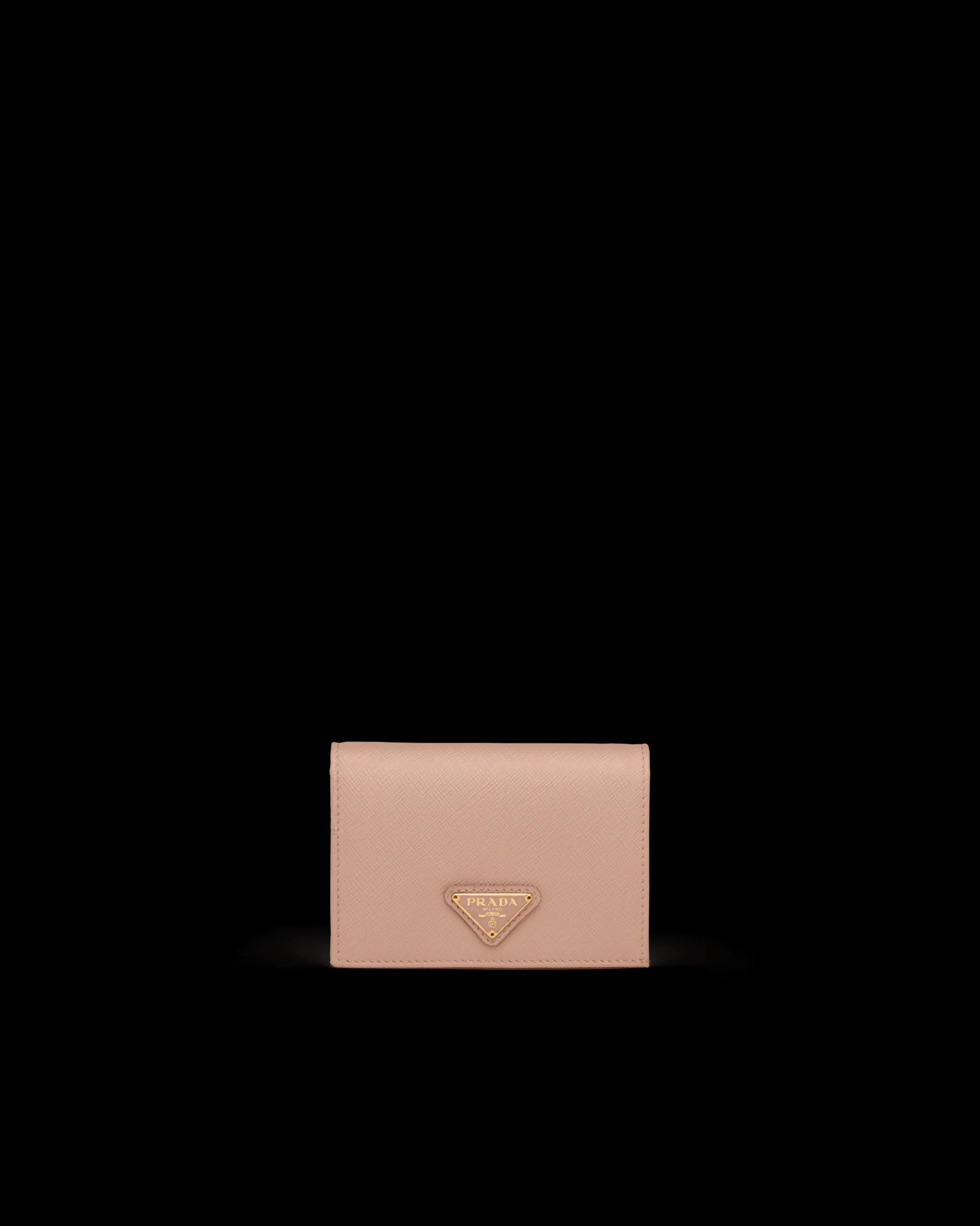 Prada Small Saffiano Leather Wallet Powderpink Outlet