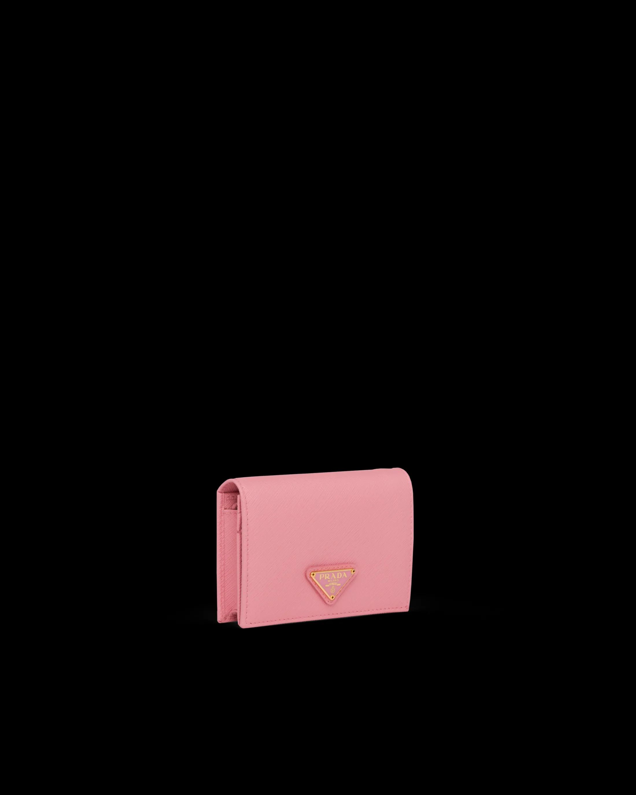 Prada Small Saffiano Leather Wallet Petalpink Flash Sale