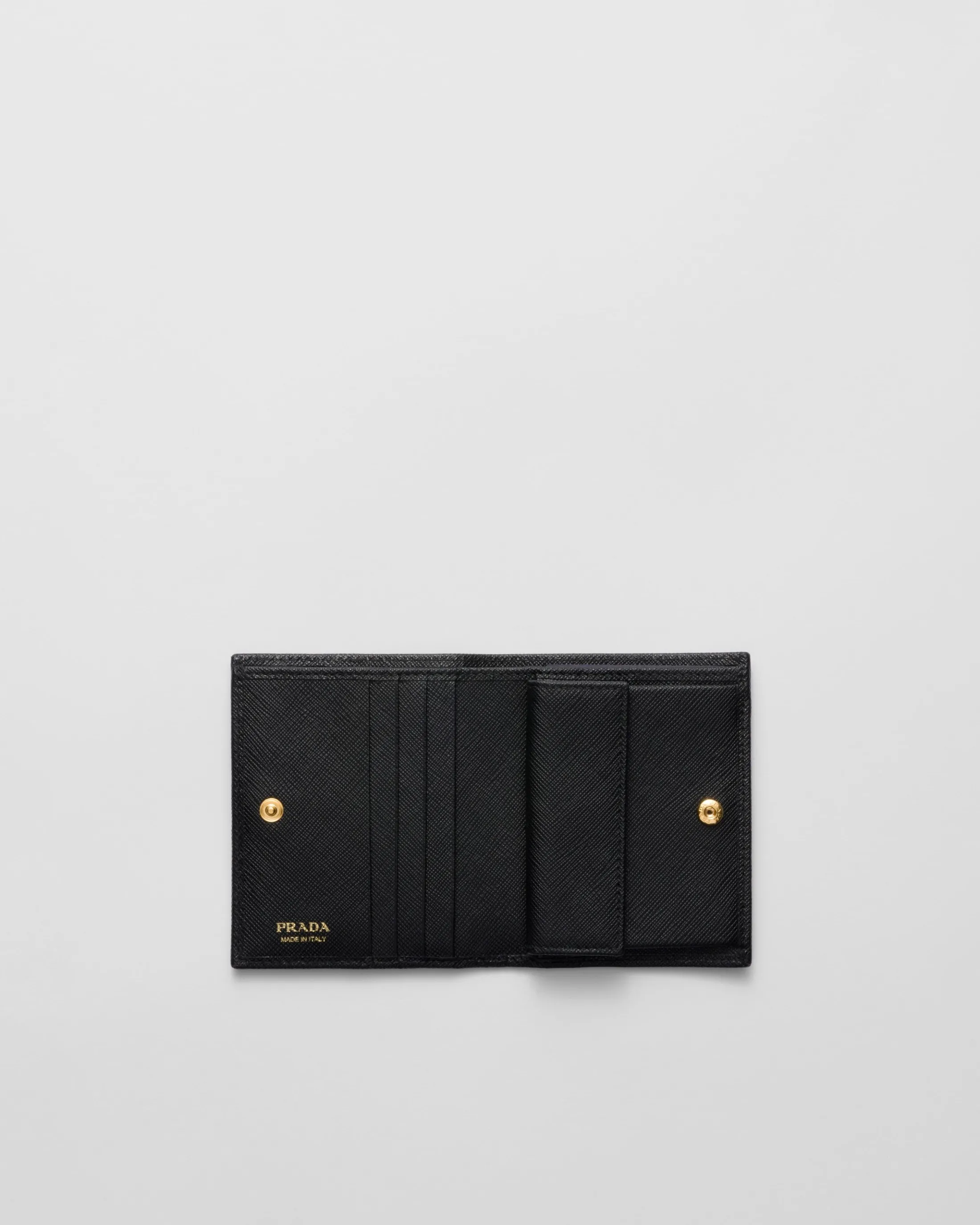 Prada Small Saffiano Leather Wallet Black Best Sale