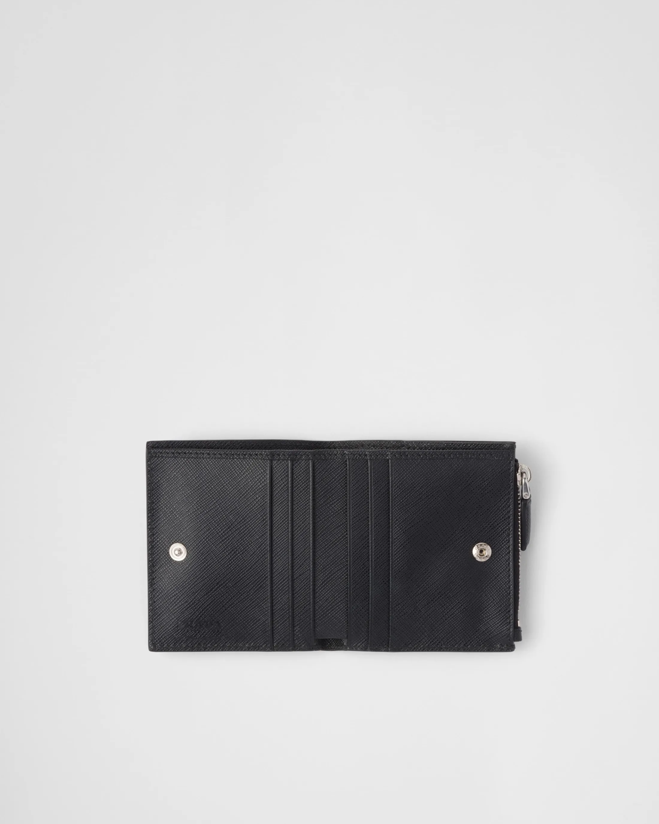 Prada Small Saffiano leather wallet Black Discount