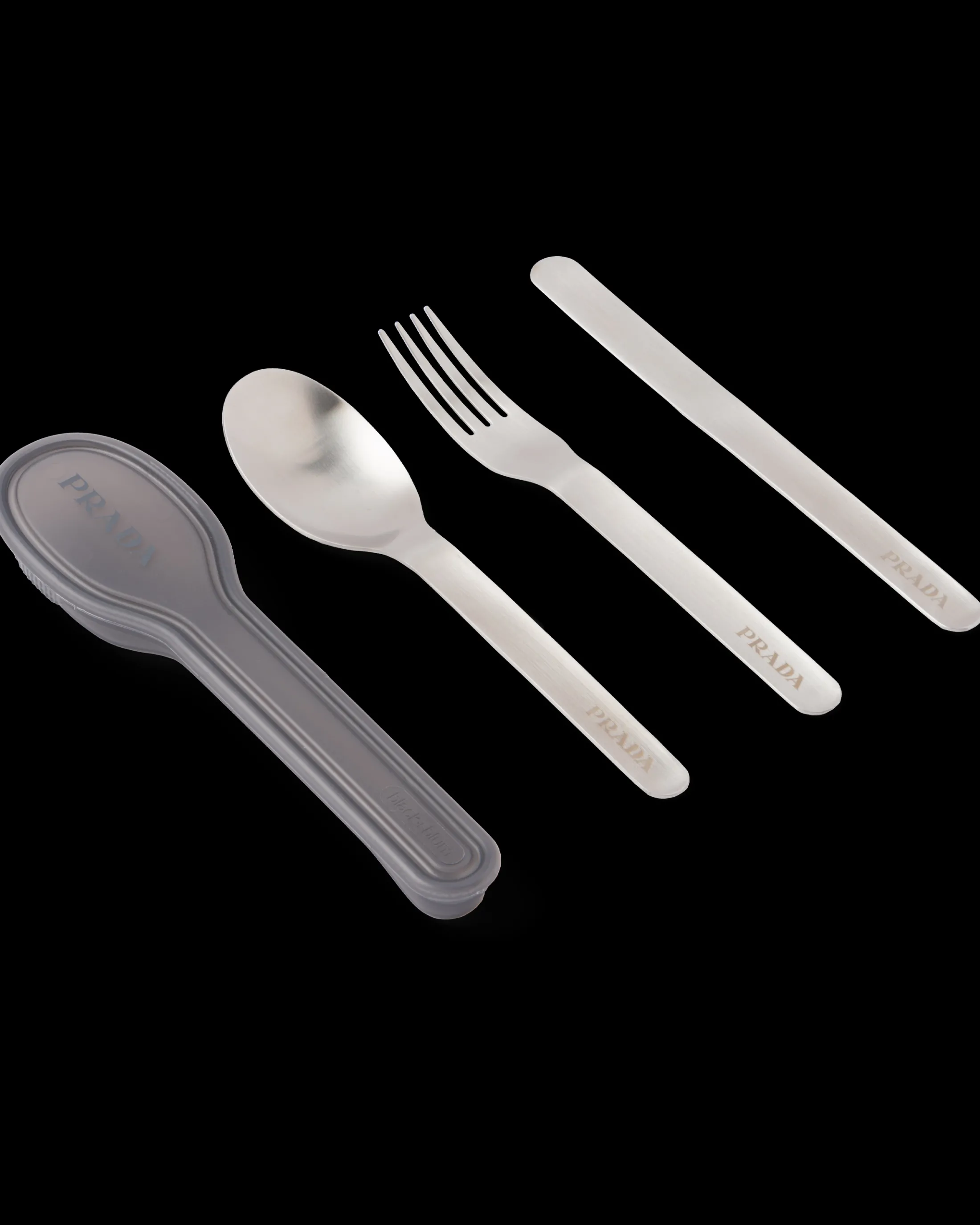 Prada Stainless steel cutlery set Steelgray Outlet