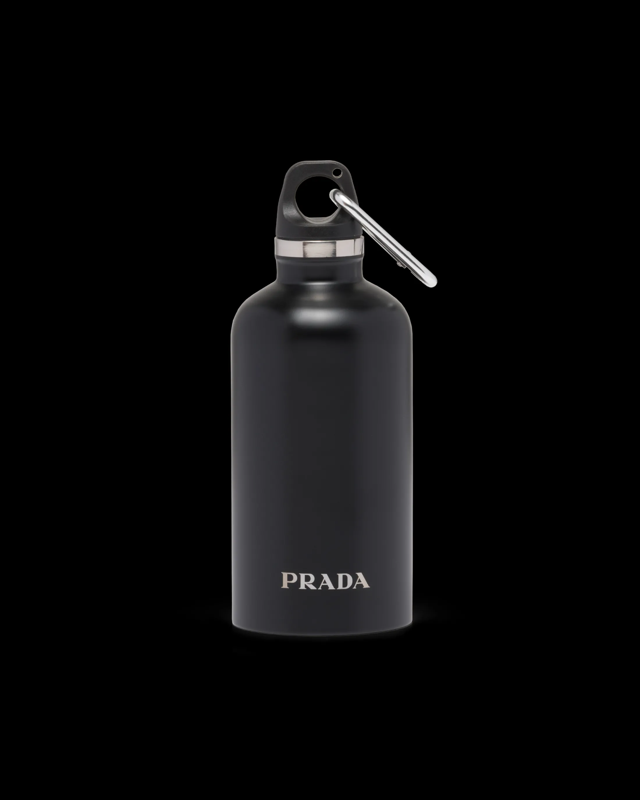 Prada Stainless steel insulated water bottle, 350 ml Black Flash Sale