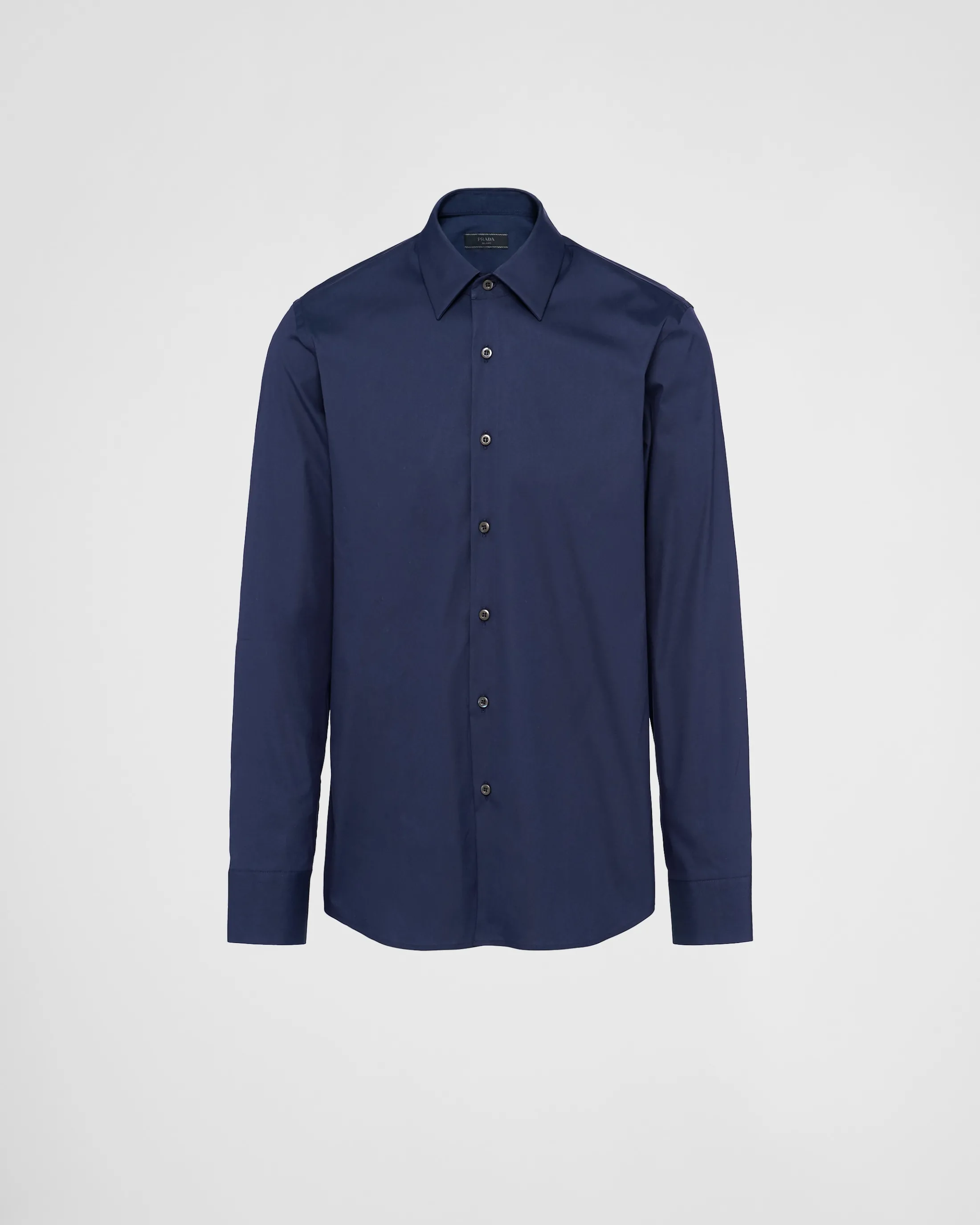 Prada Stretch cotton shirt Navy Shop