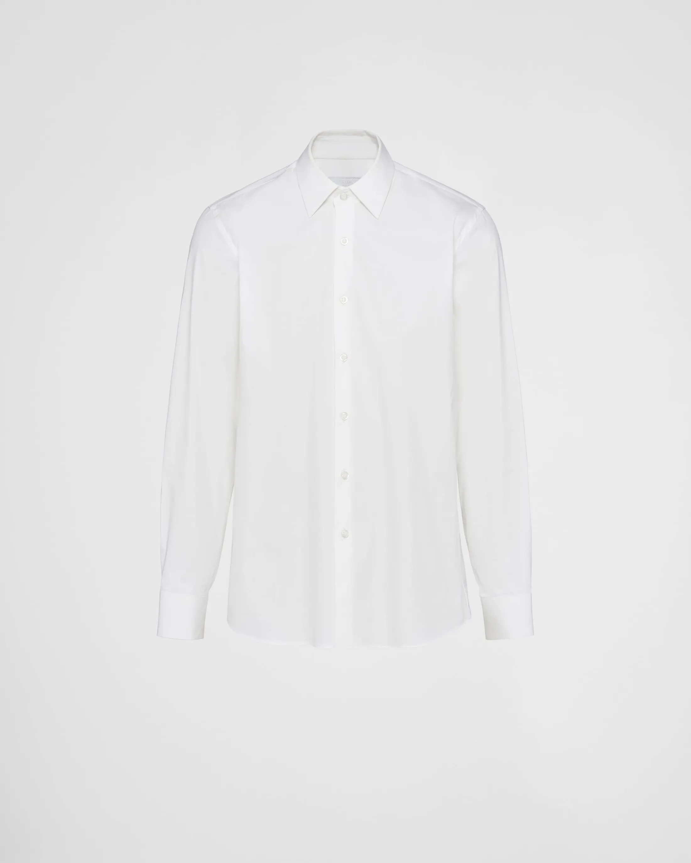 Prada Stretch cotton shirt White Discount