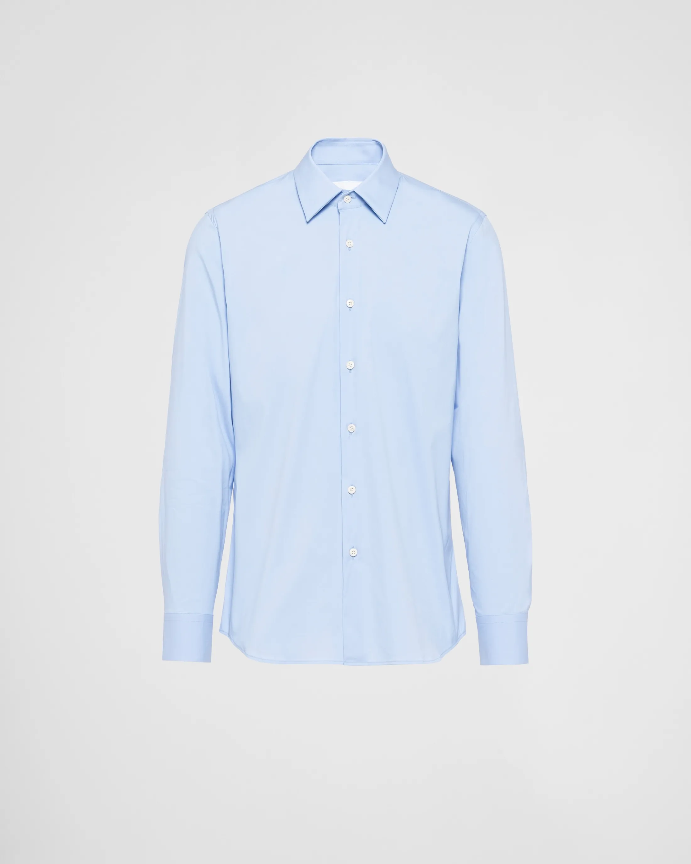 Prada Stretch cotton shirt Skyblue Best