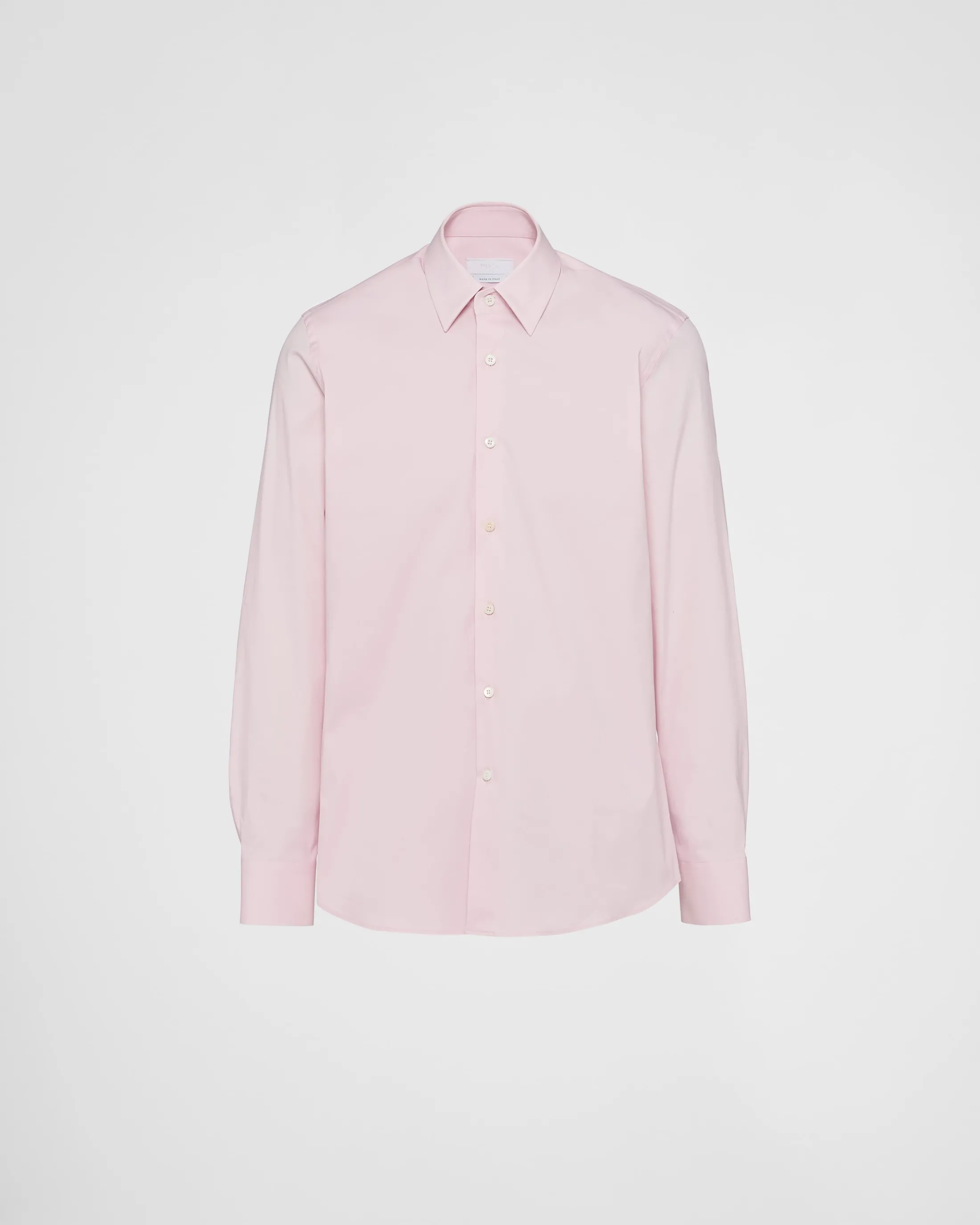 Prada Stretch cotton shirt Pink Flash Sale