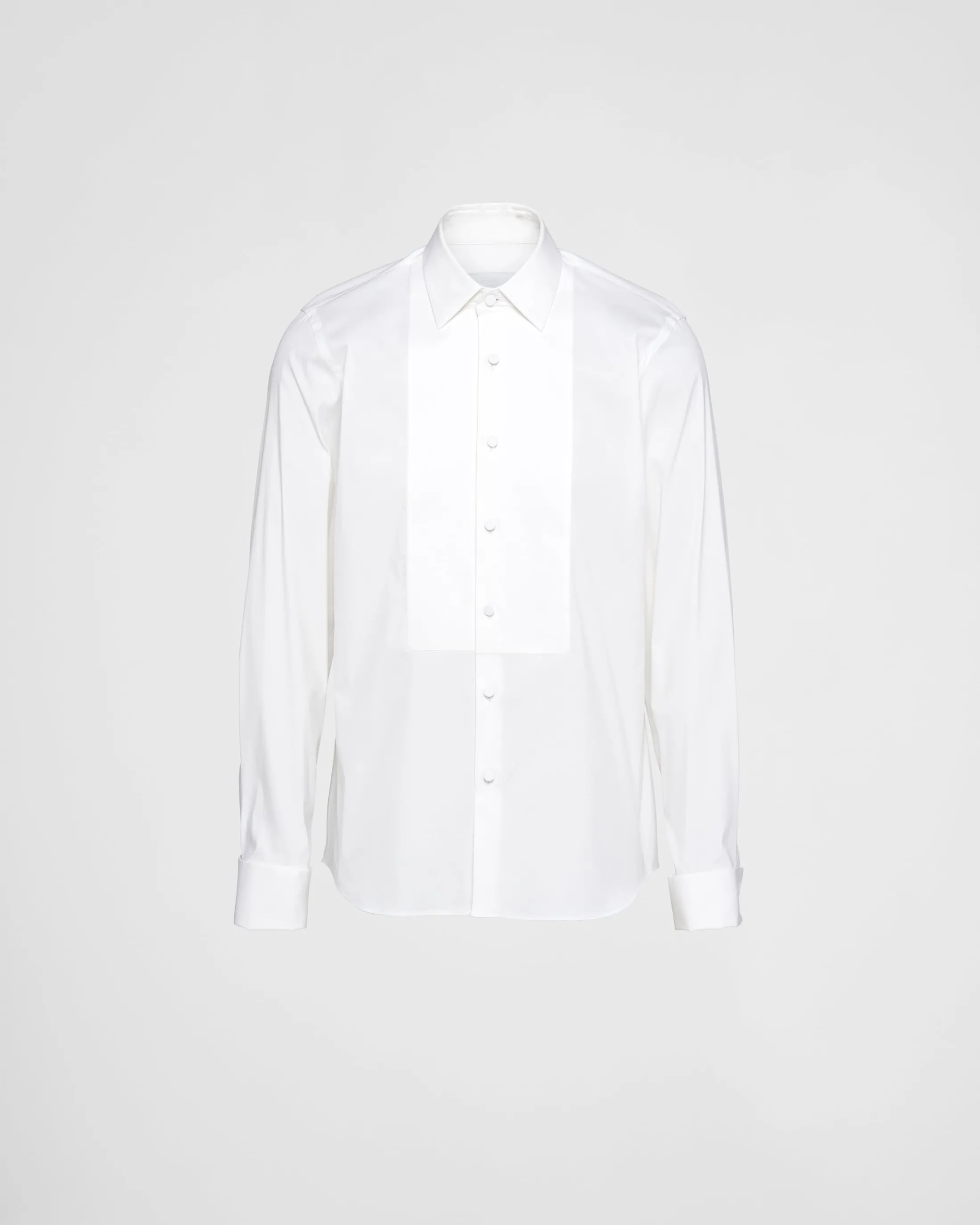 Prada Stretch cotton shirt White Discount