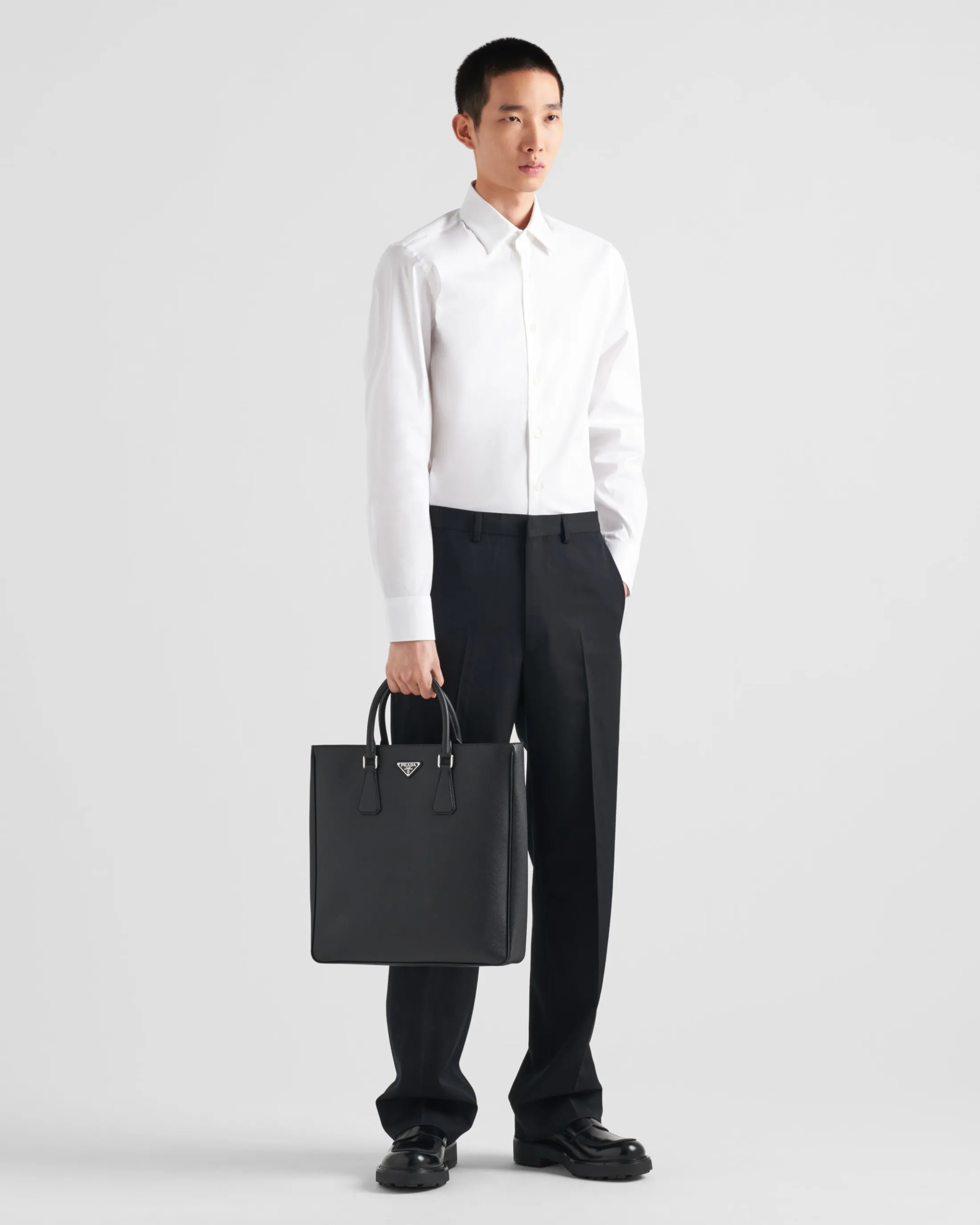 Prada Stretch cotton shirt White Discount