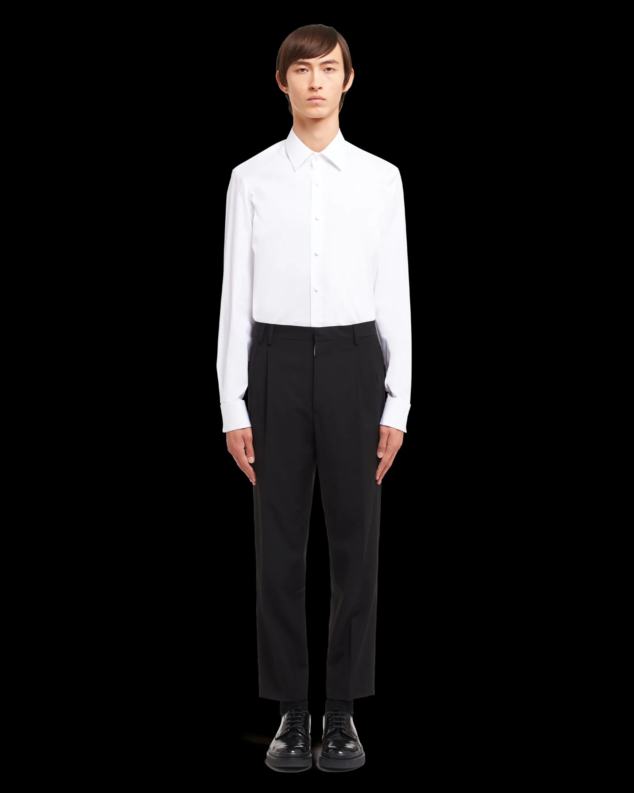 Prada Stretch cotton shirt White Sale