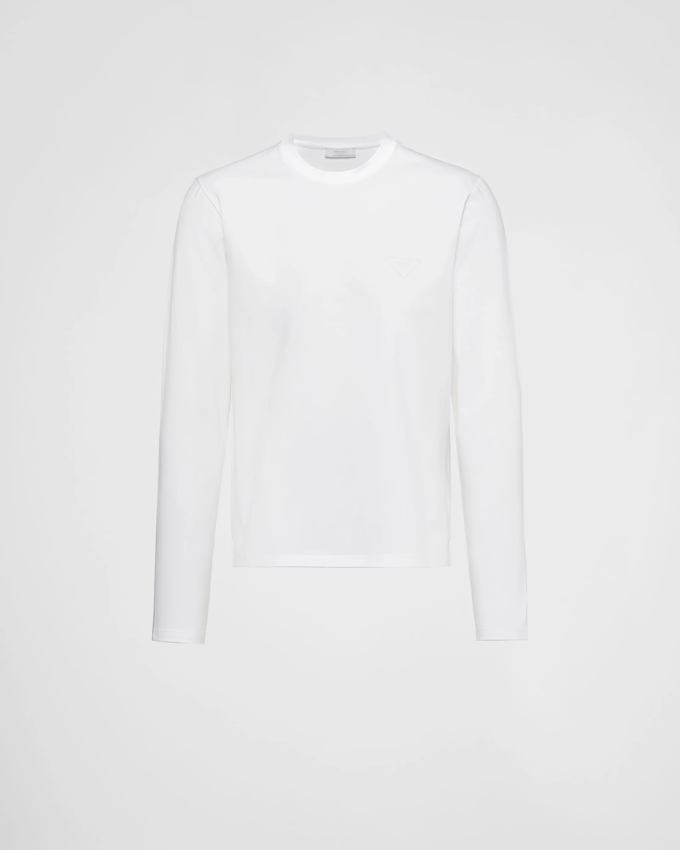 Prada Stretch cotton T-shirt White Sale