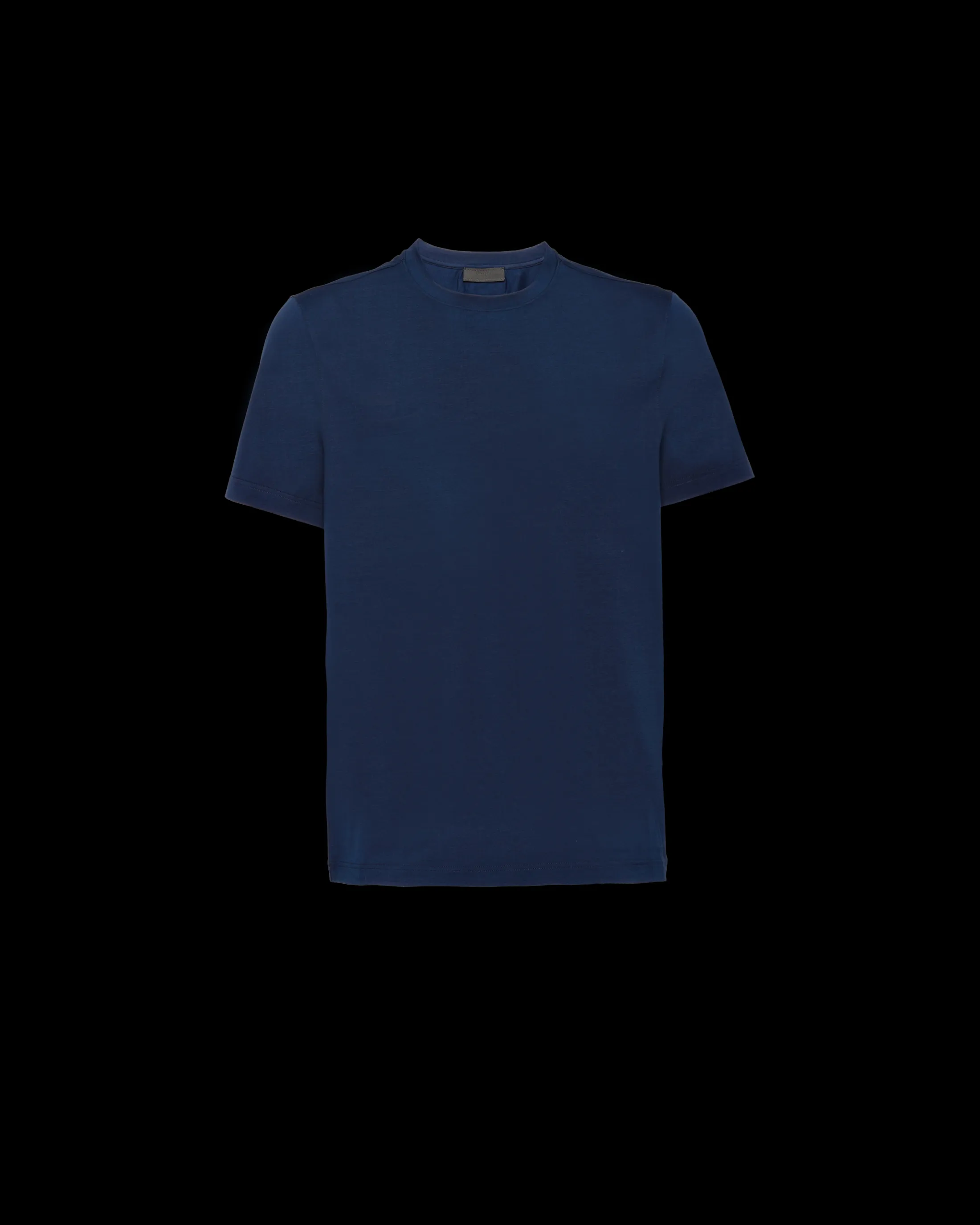 Prada Stretch cotton T-shirt Navy Best Sale