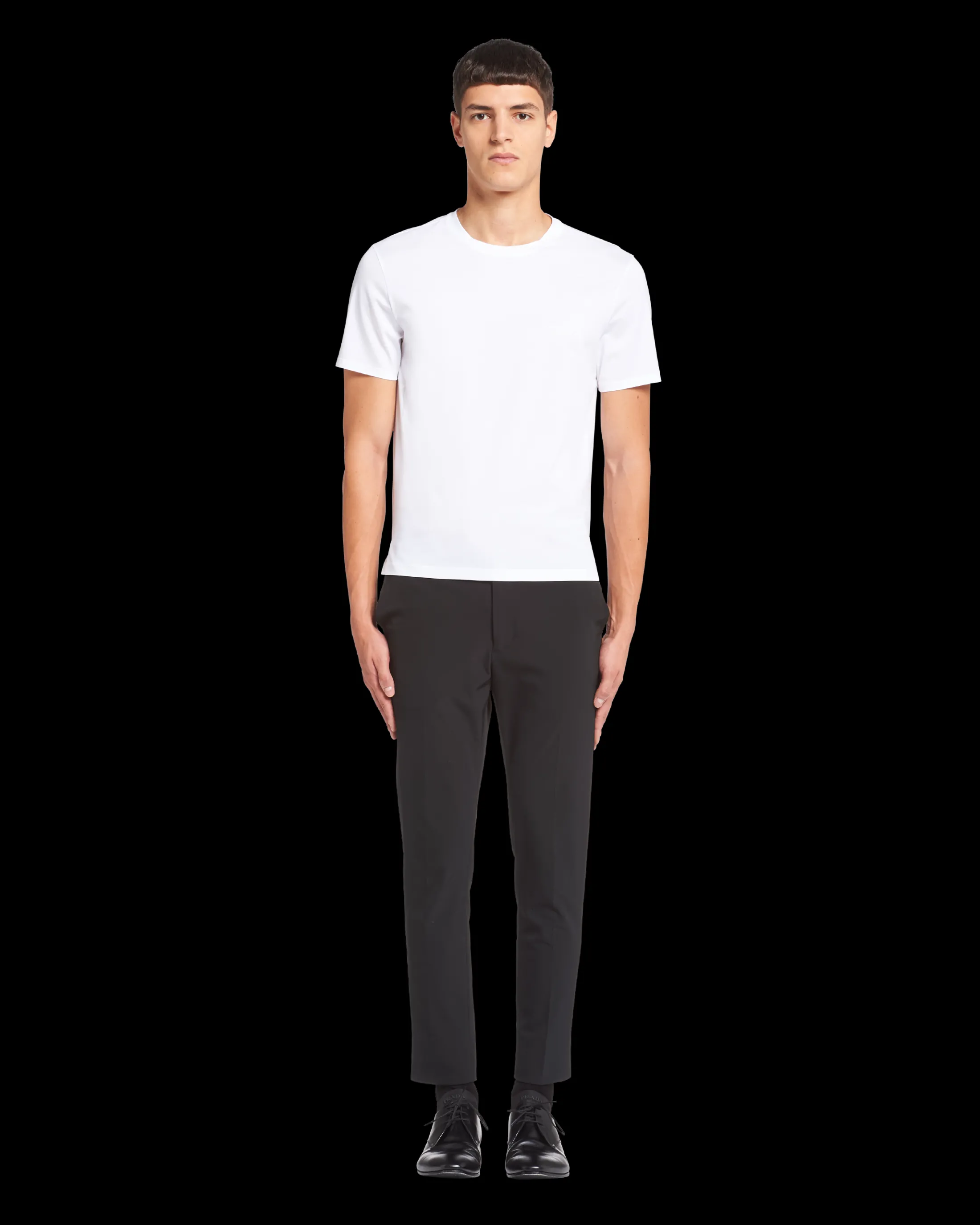 Prada Stretch cotton T-shirt White Clearance