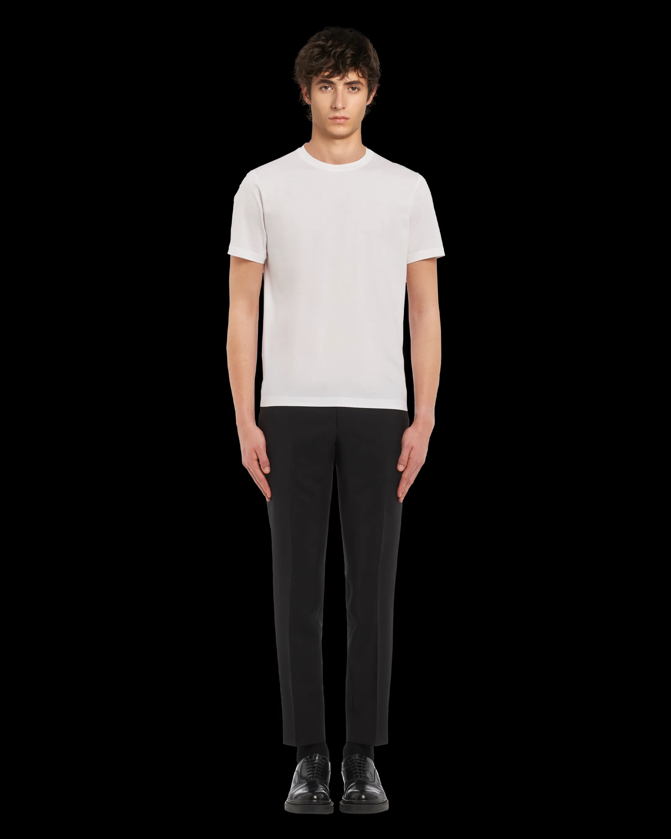 Prada Stretch cotton T-shirt White Clearance