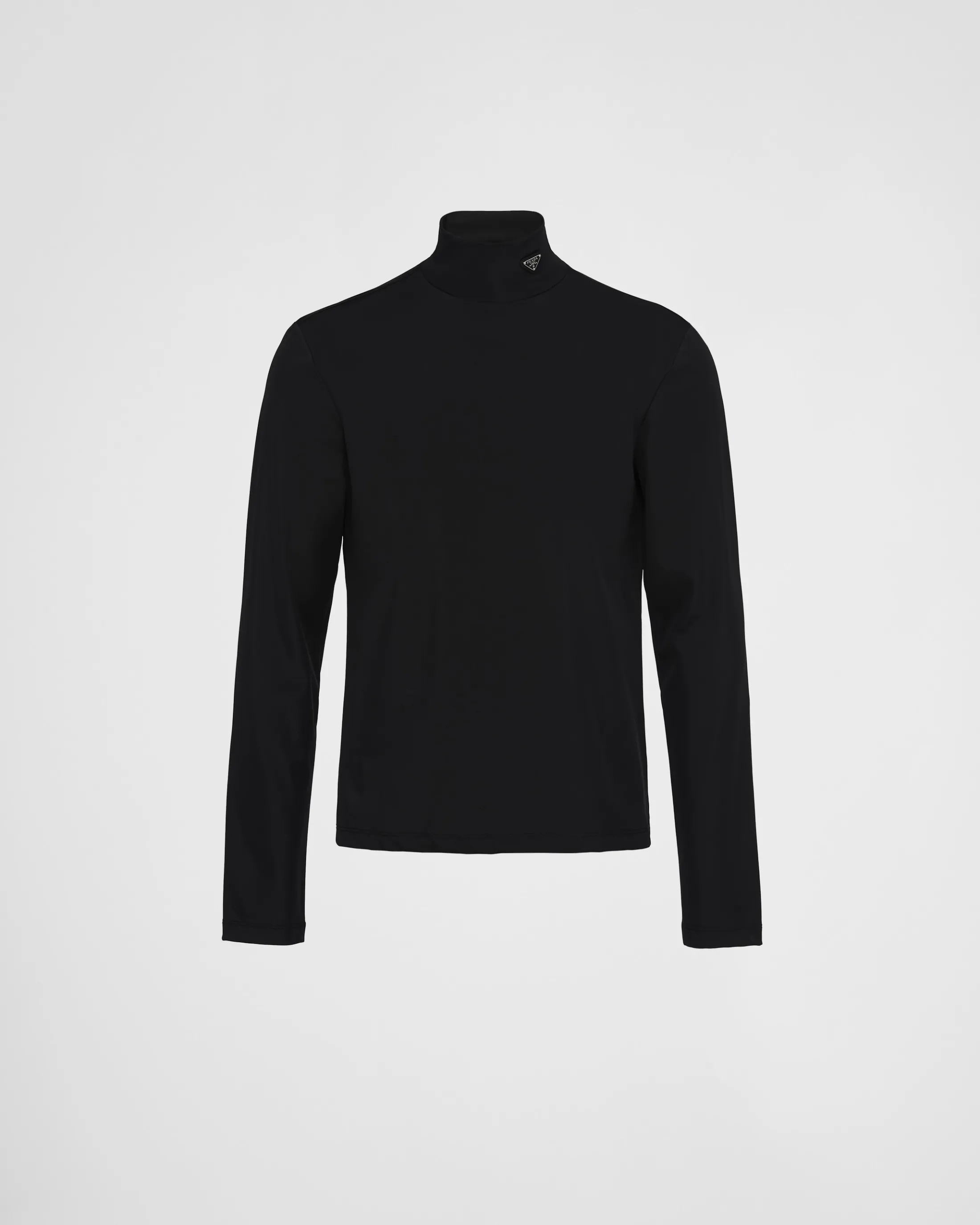 Prada Stretch cotton turtleneck Black Clearance