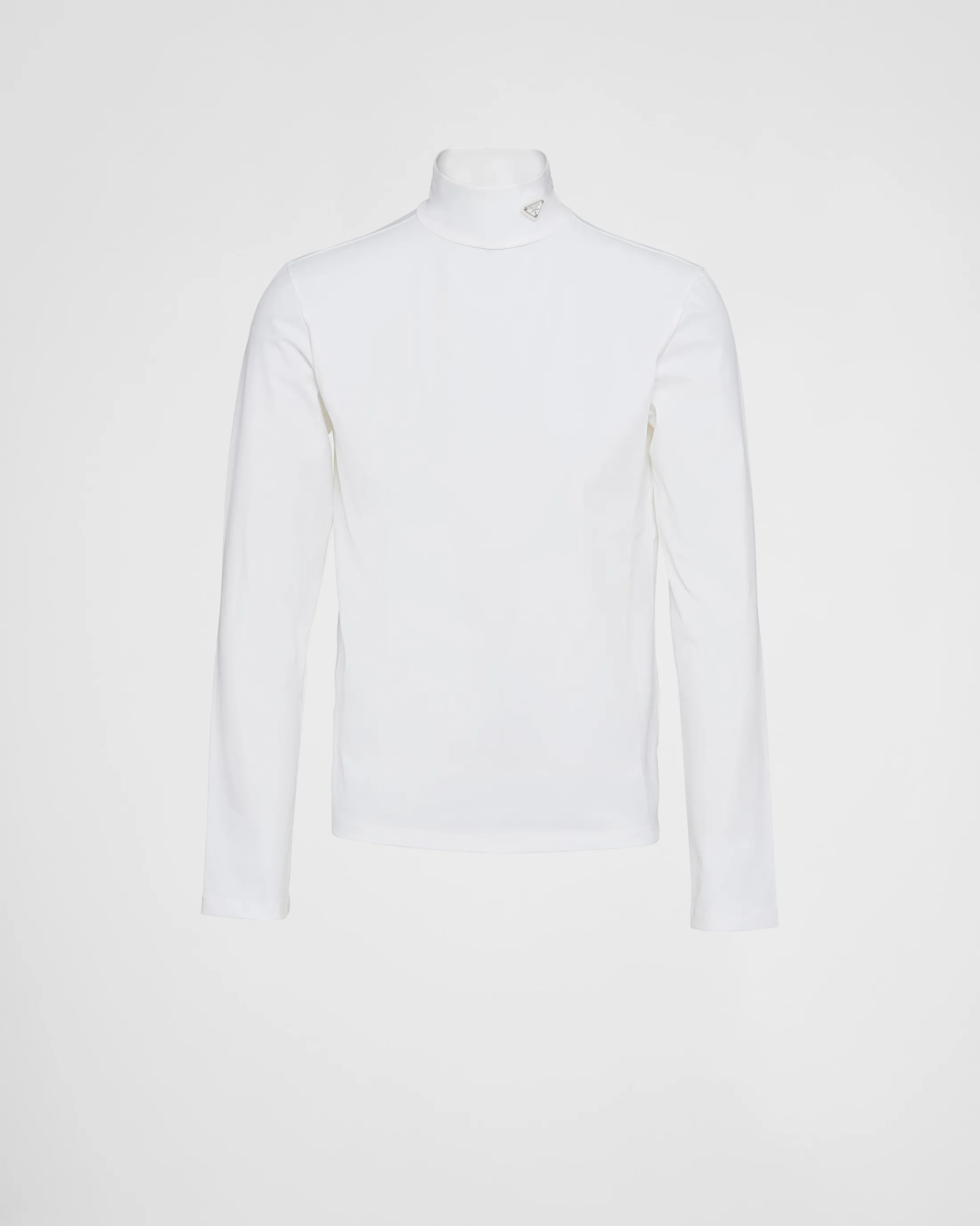 Prada Stretch cotton turtleneck White Cheap