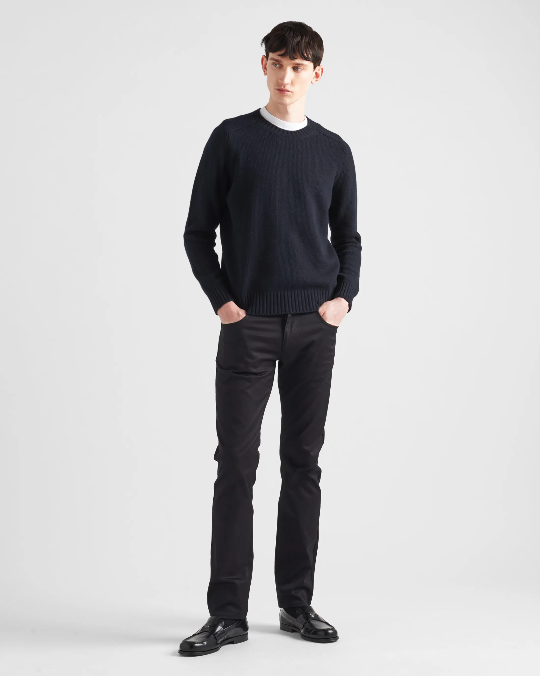 Prada Stretch drill jeans Black Clearance