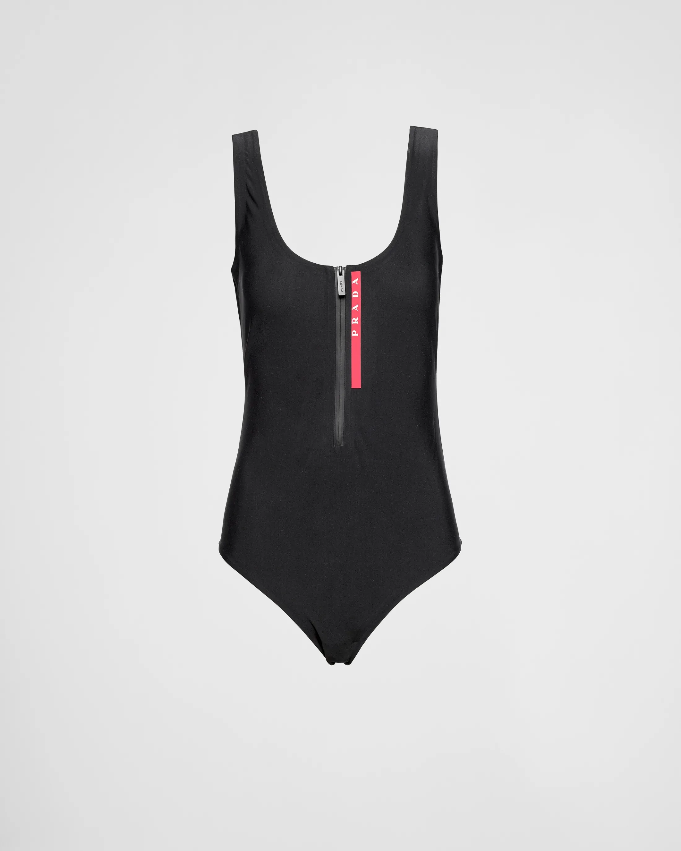 Prada Stretch jersey one-piece swimsuit Black Sale