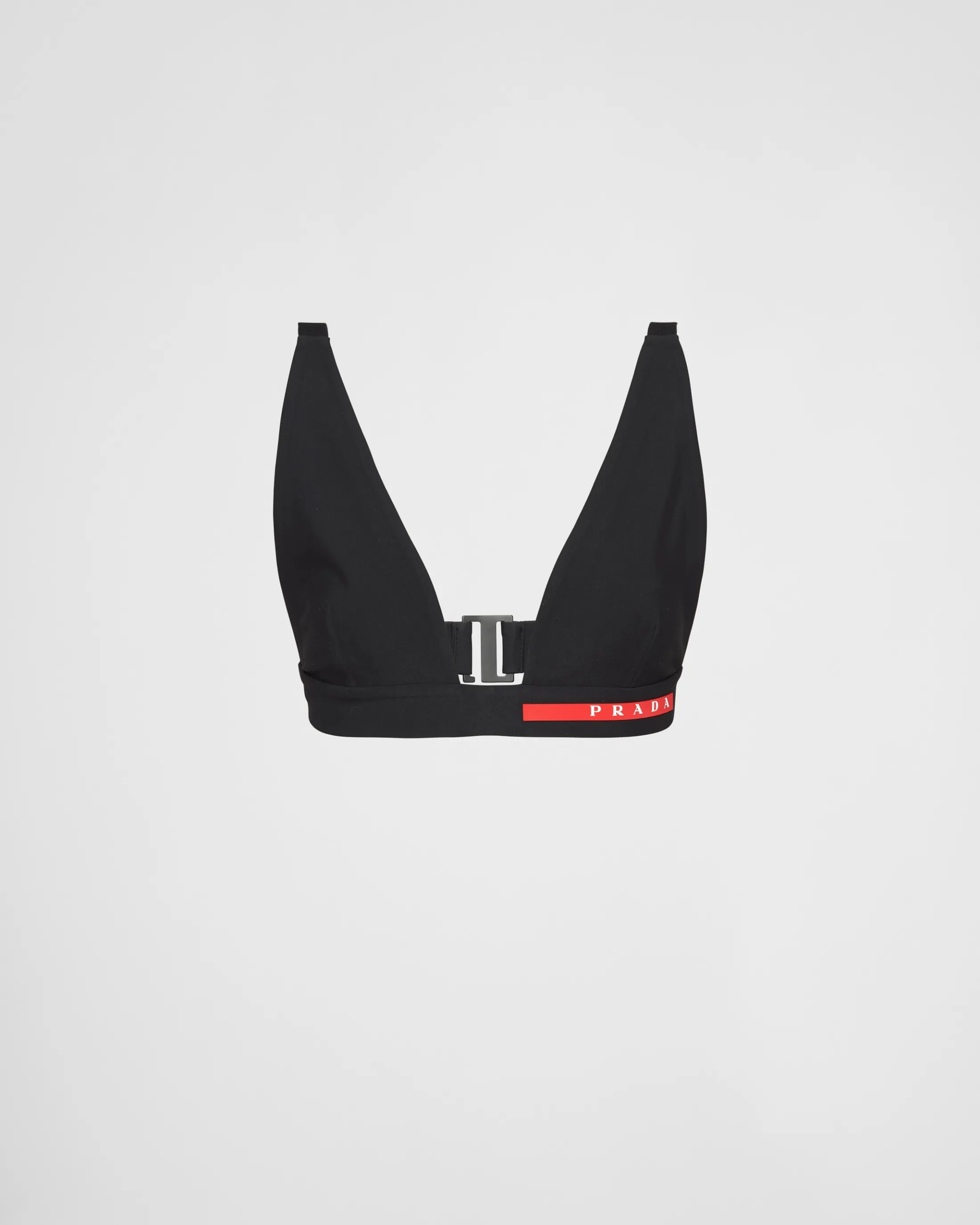 Prada Stretch jersey swimsuit top Black Store