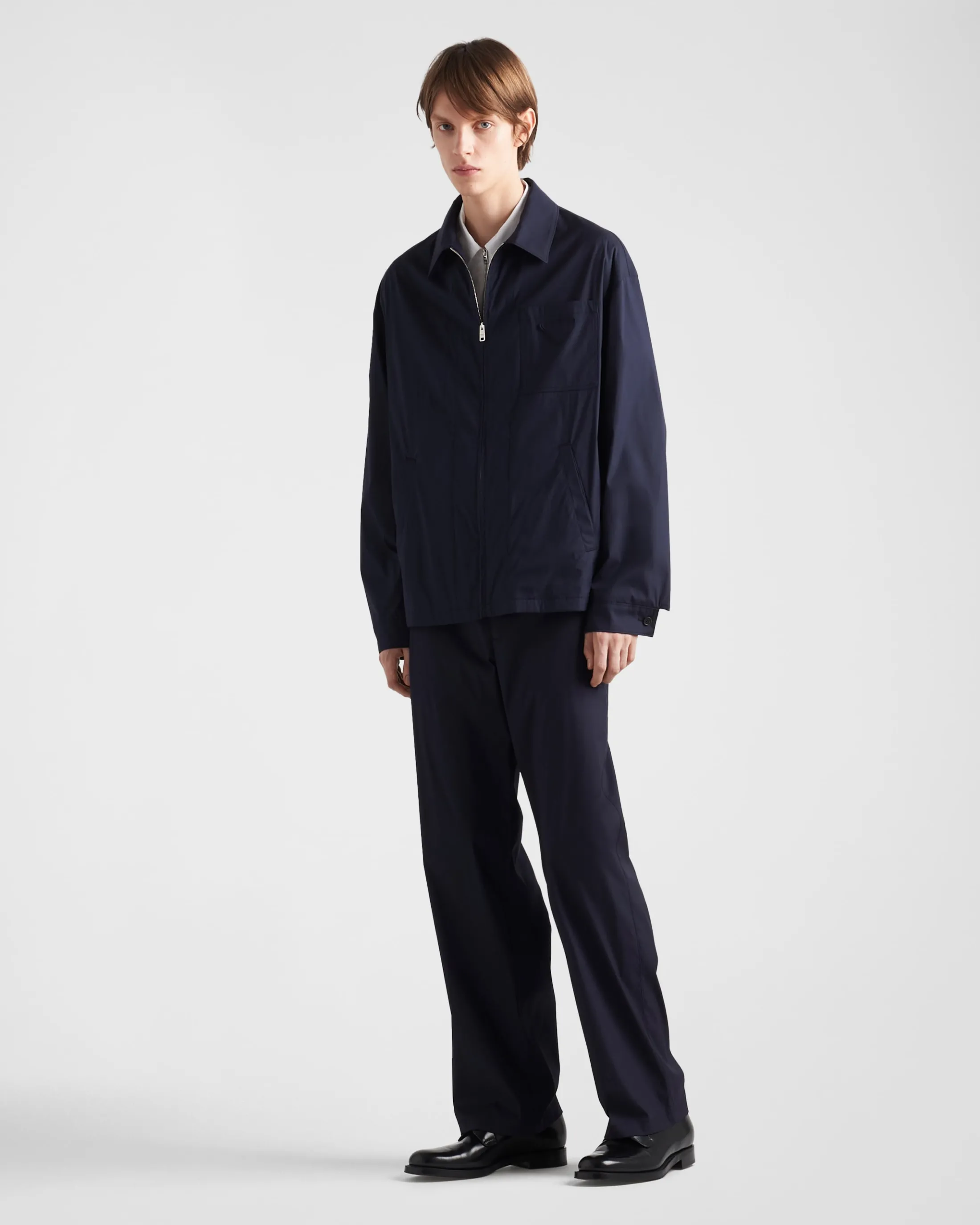 Prada Stretch poplin pants Blue Online