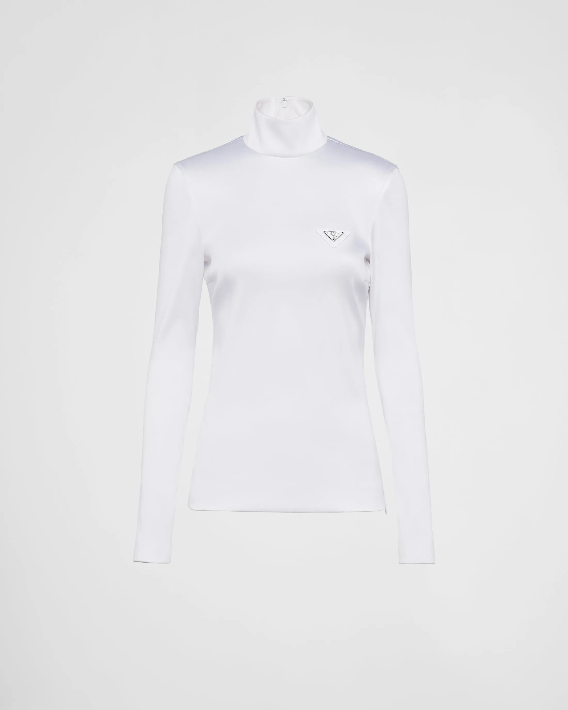 Prada Stretch satin top White Sale