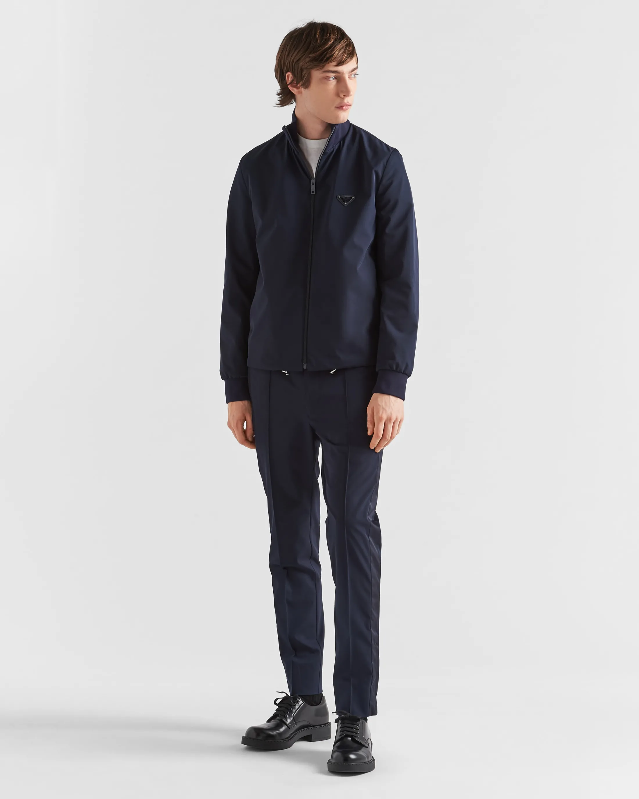 Prada Stretch technical fabric pants Navy Best