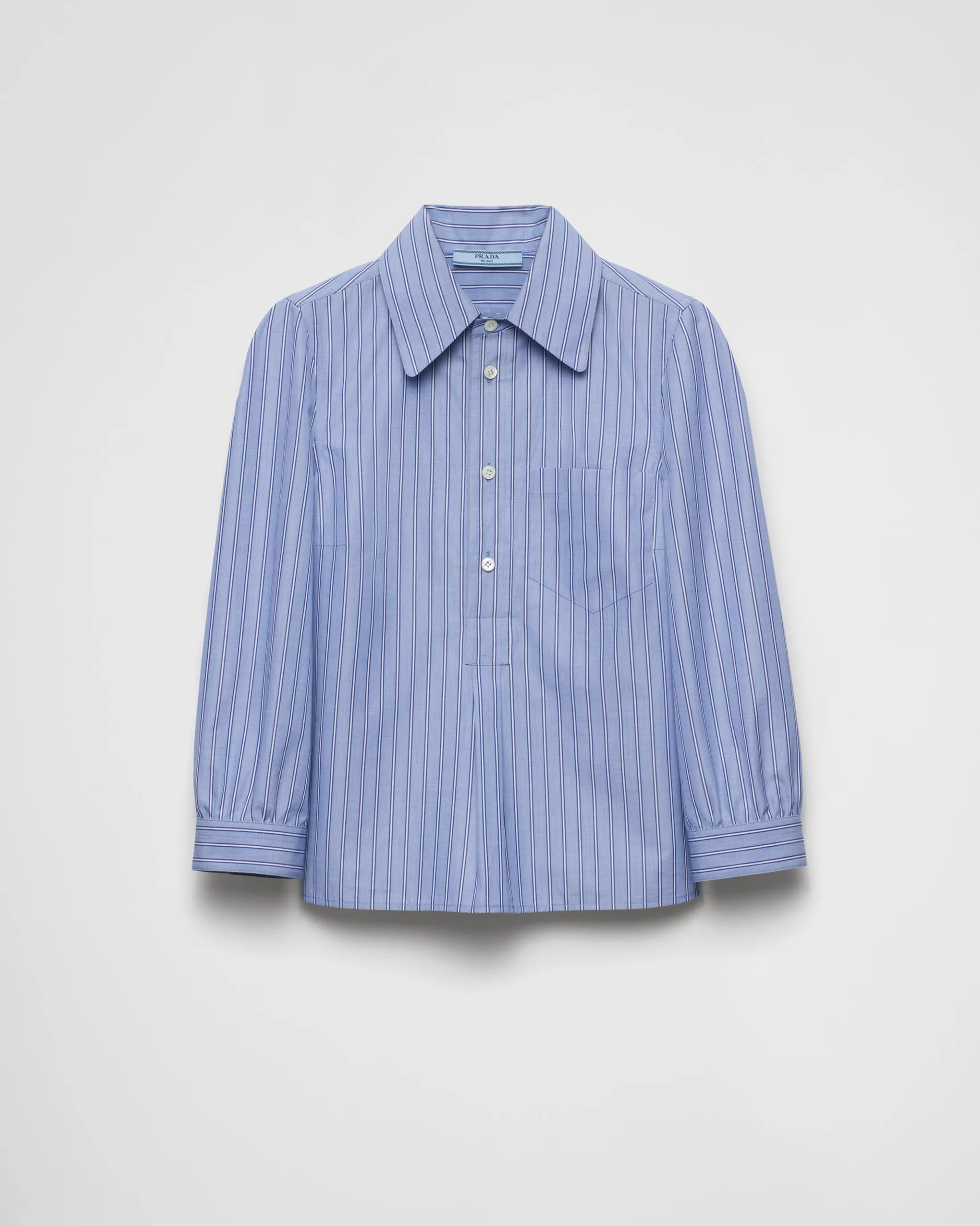 Prada Striped poplin blouse Navy Fashion